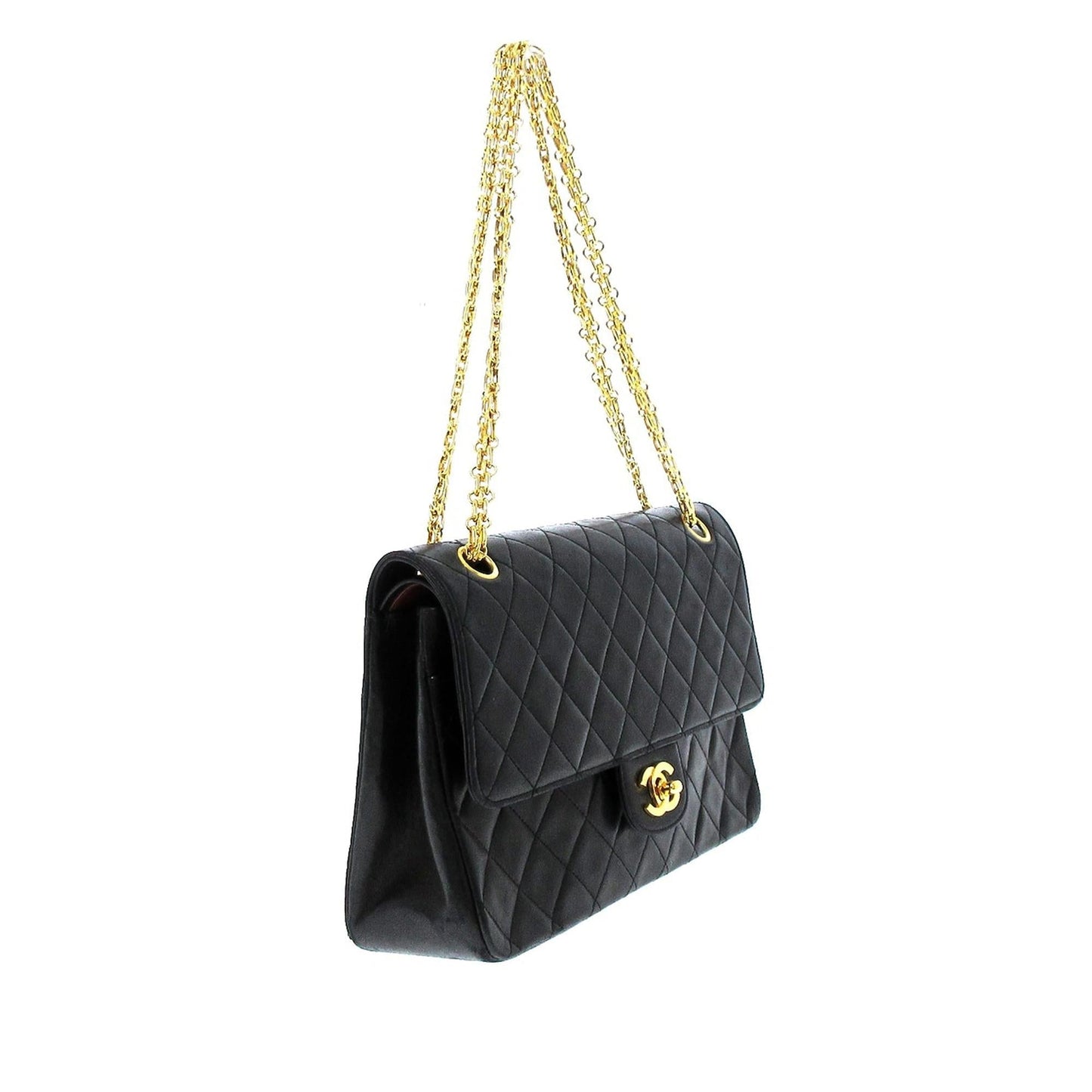 Chanel Classic Lambskin Double Flap SHG Handbag 5