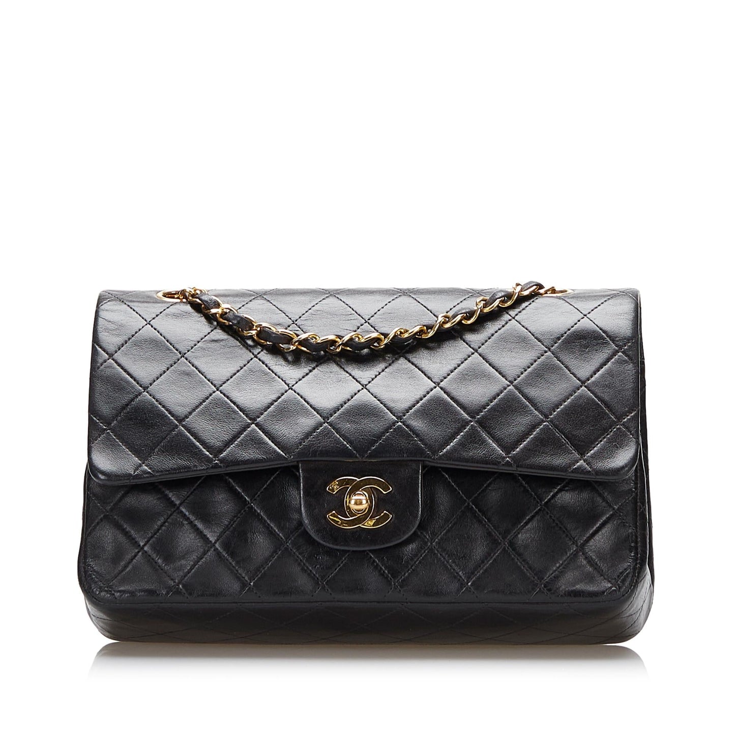 Chanel Classic Lambskin Double Flap SHG Handbag 6