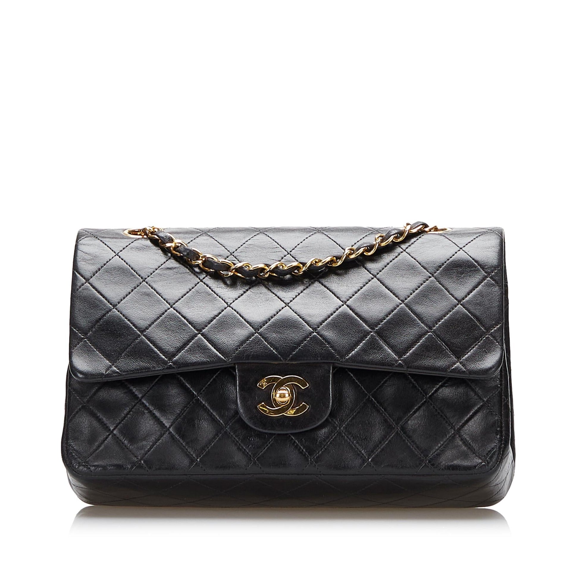 Chanel Classic Lambskin Double Flap SHG Handbag 6