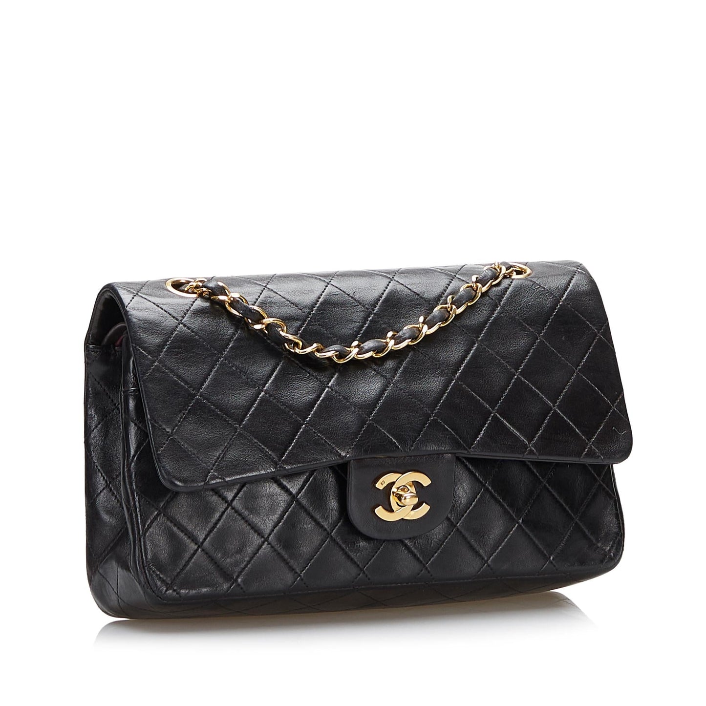 Chanel Classic Lambskin Double Flap SHG Handbag 6