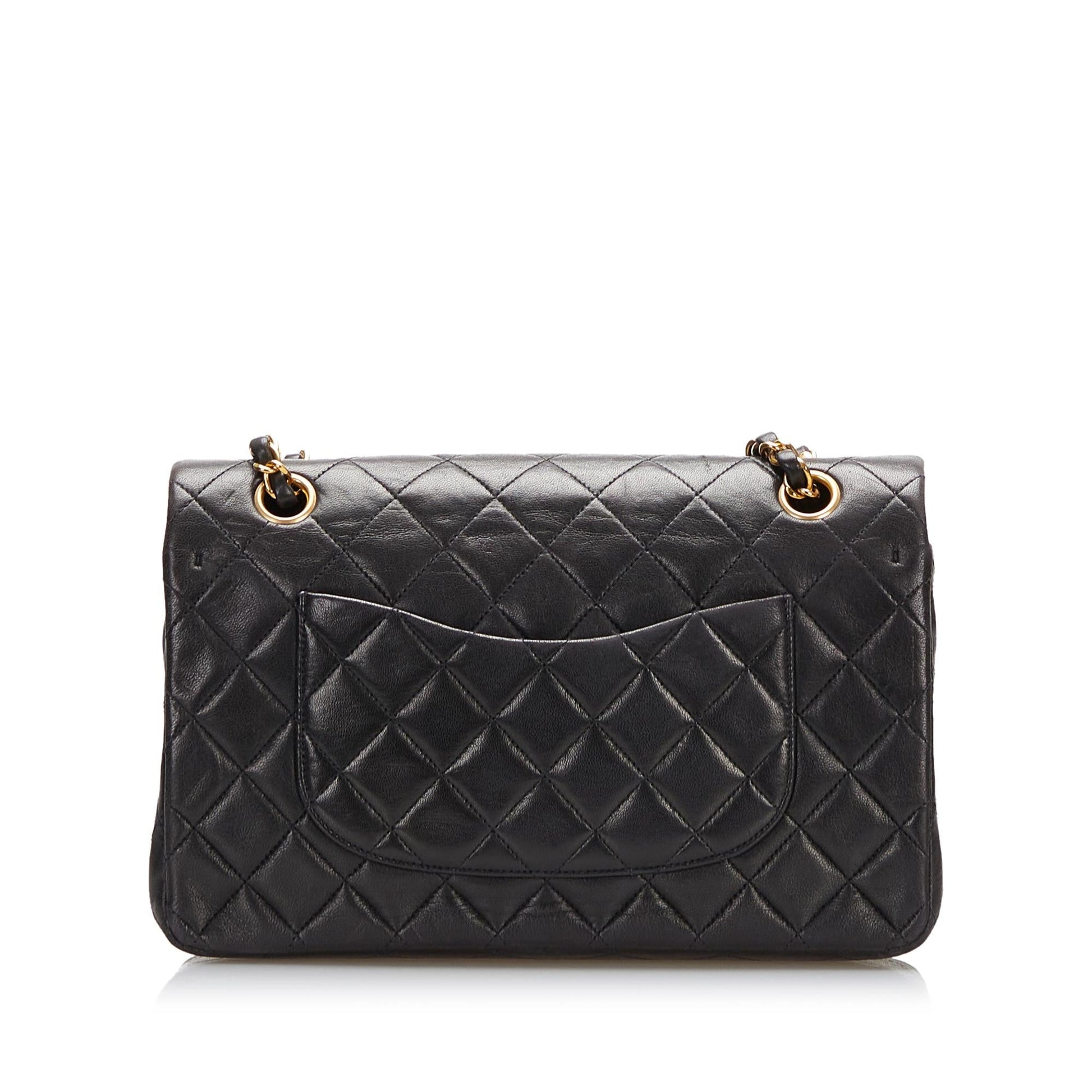 Chanel Classic Lambskin Double Flap SHG Handbag 9