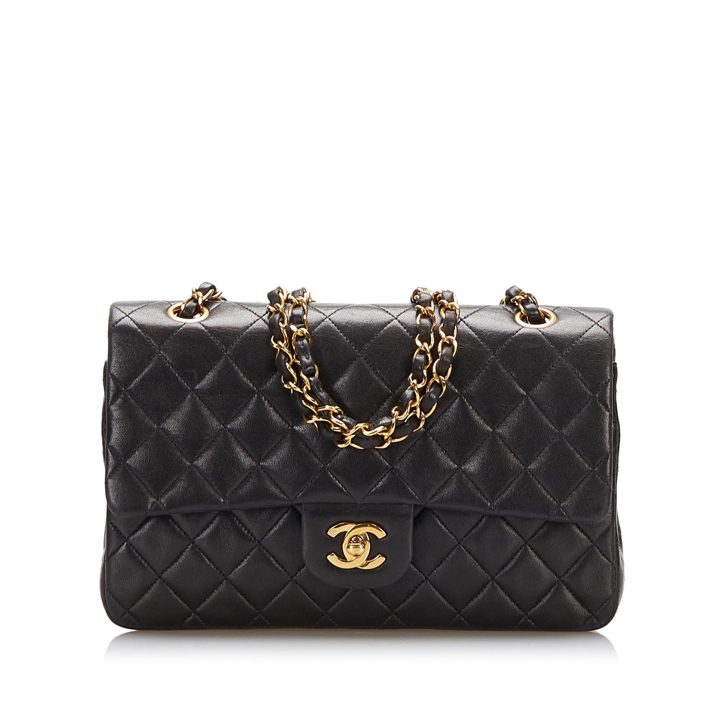 Chanel Classic Lambskin Double Flap SHG Handbag 9