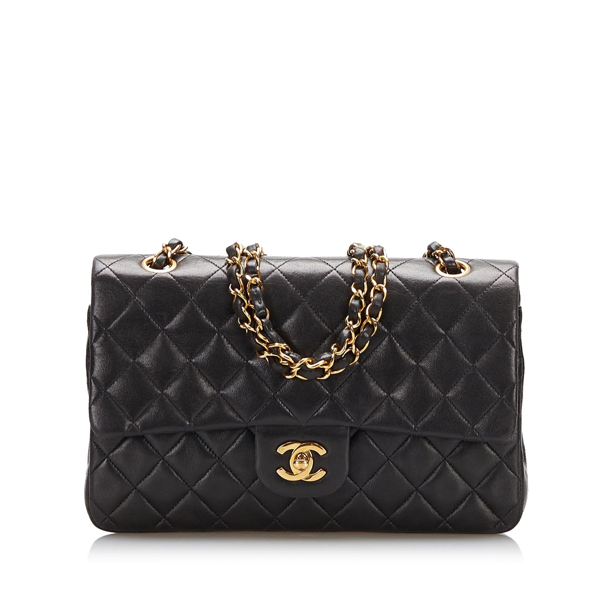 Chanel Classic Lambskin Double Flap SHG Handbag 9