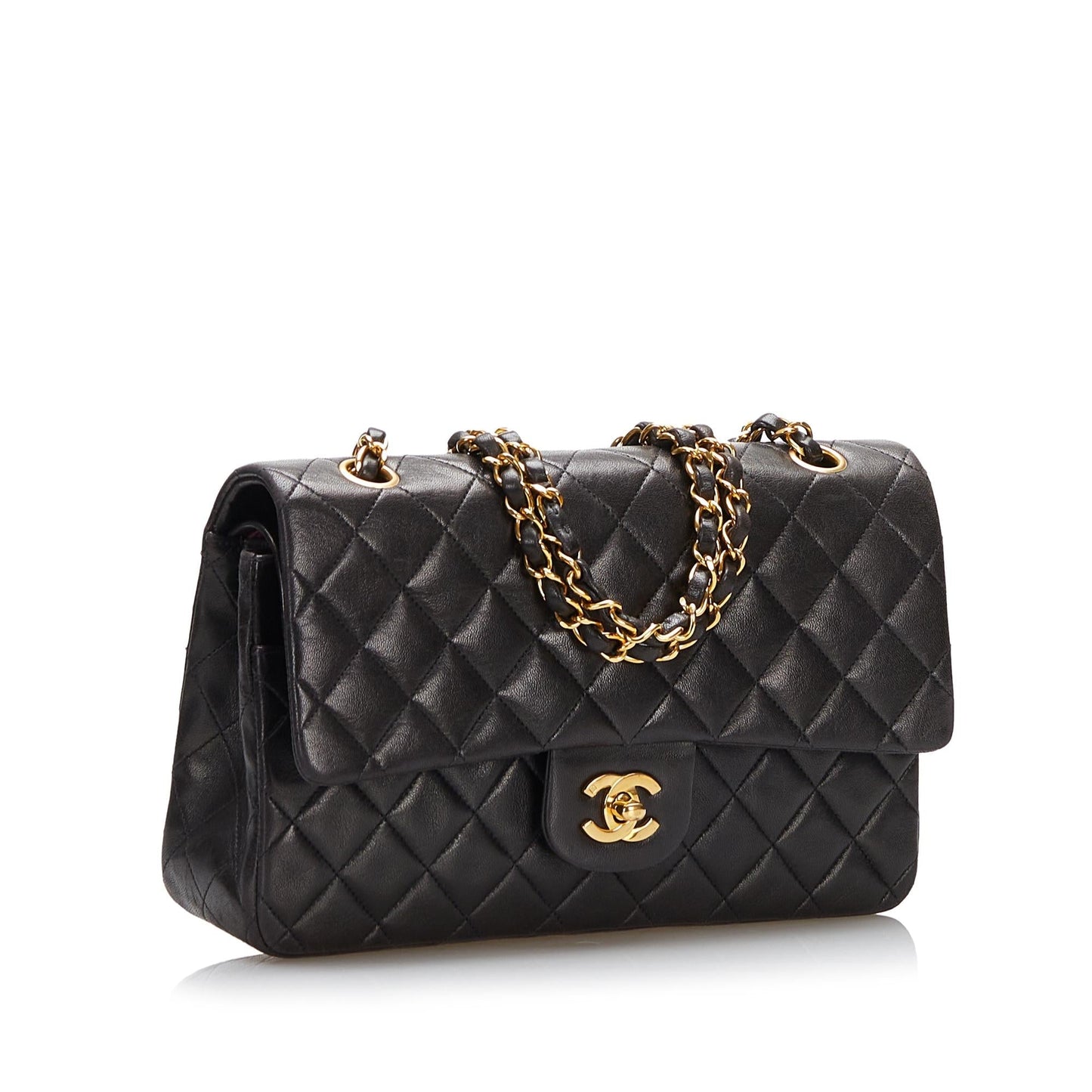 Chanel Classic Lambskin Double Flap SHG Handbag 9