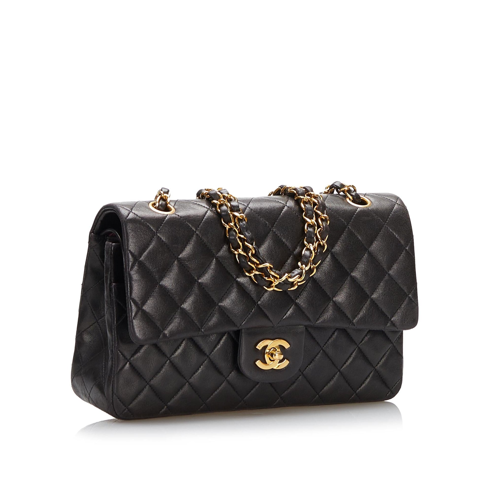 Chanel Classic Lambskin Double Flap SHG Handbag 9