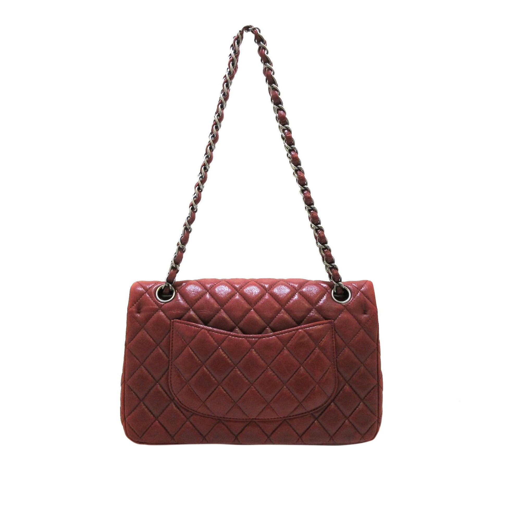 Chanel Classic Lambskin Double Flap SHG Handbag 11