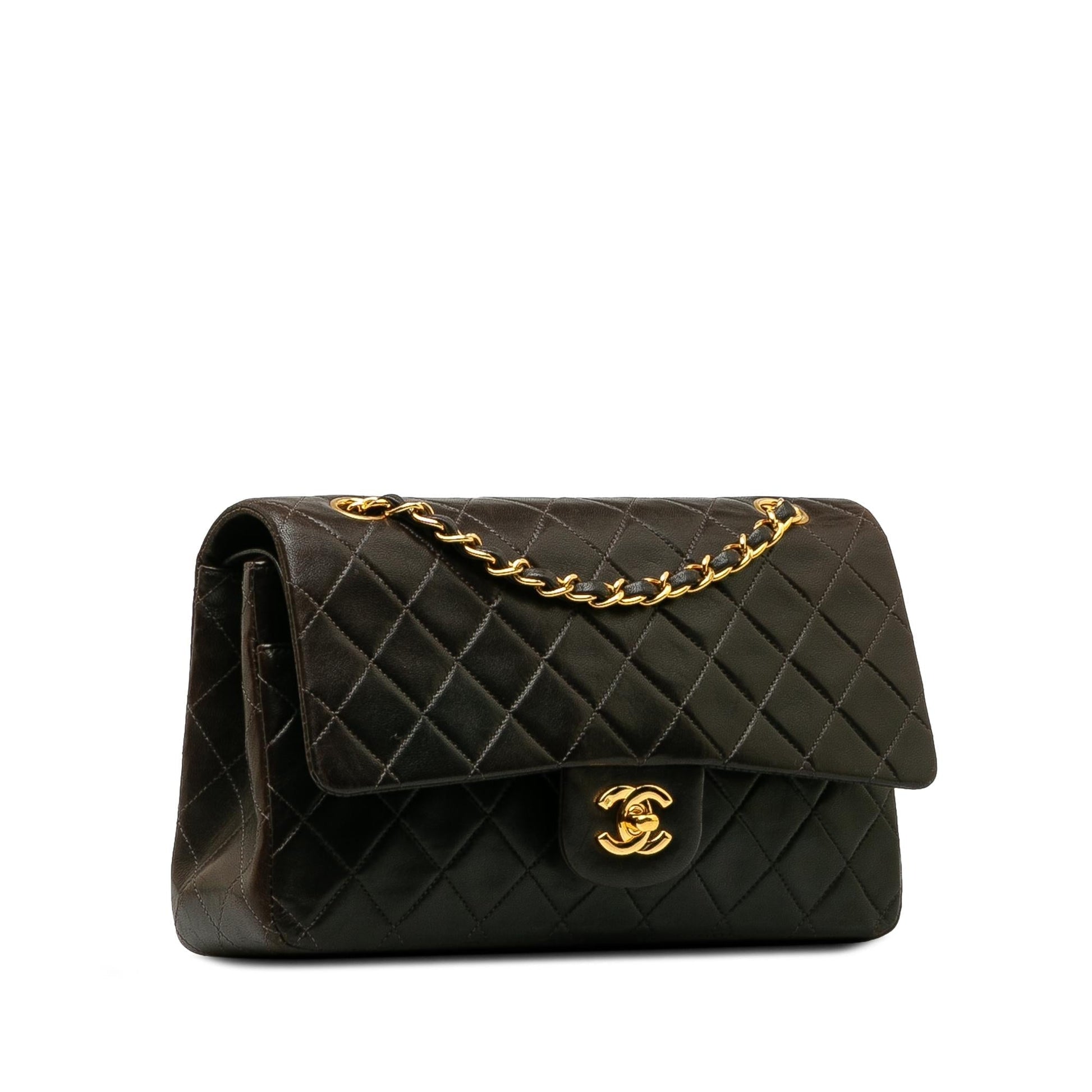 Chanel Medium Classic Lambskin Double Flap (Shg-Kzvych) Bag