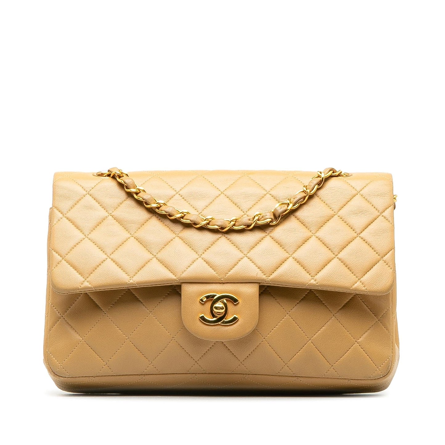 Chanel Medium Classic Lambskin Double Flap (Shg-Fttjy2) Bag