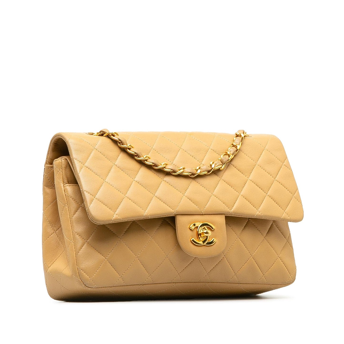 Chanel Medium Classic Lambskin Double Flap (Shg-Fttjy2) Bag