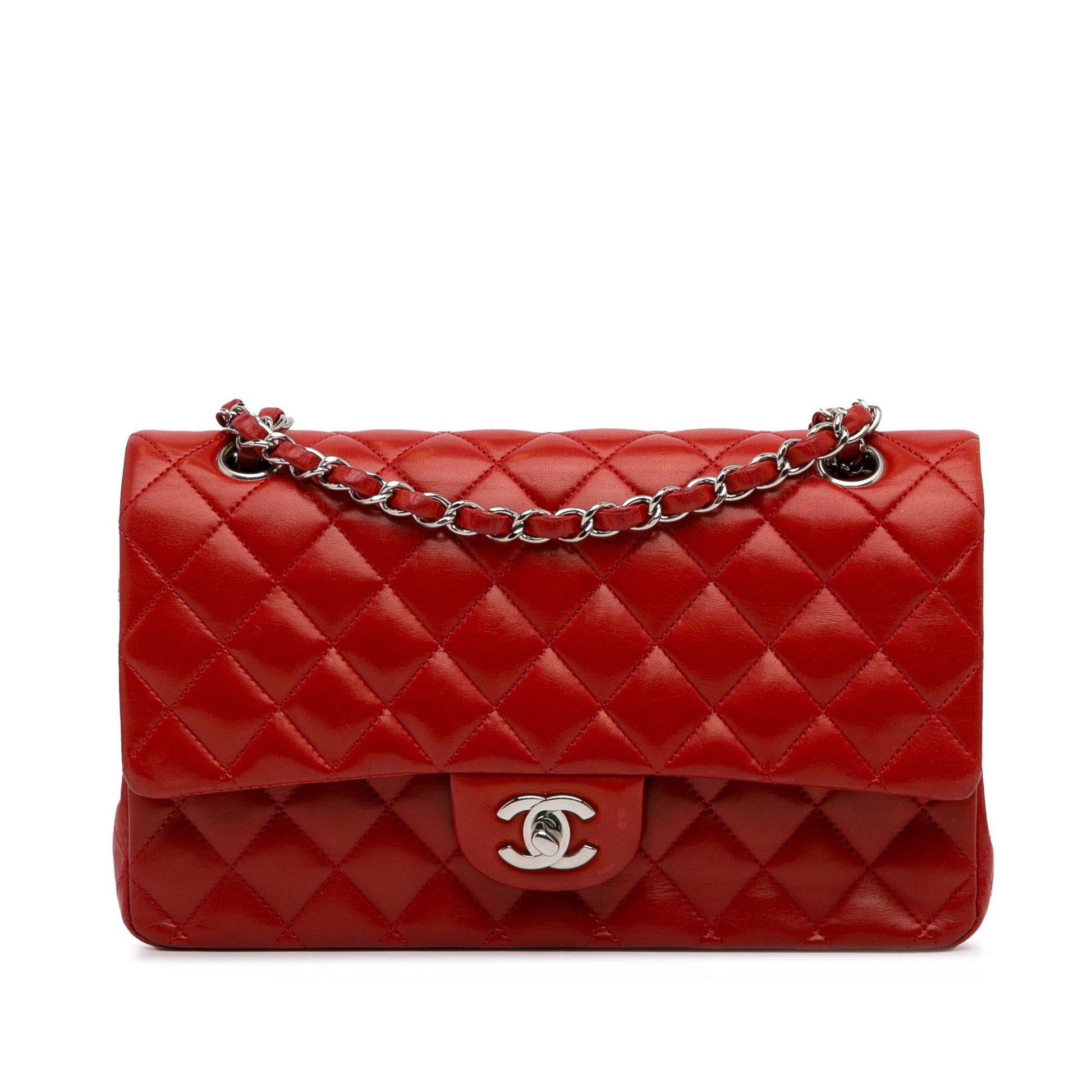 Chanel Medium Classic Lambskin Double Flap (Shg-Janftr) Bag