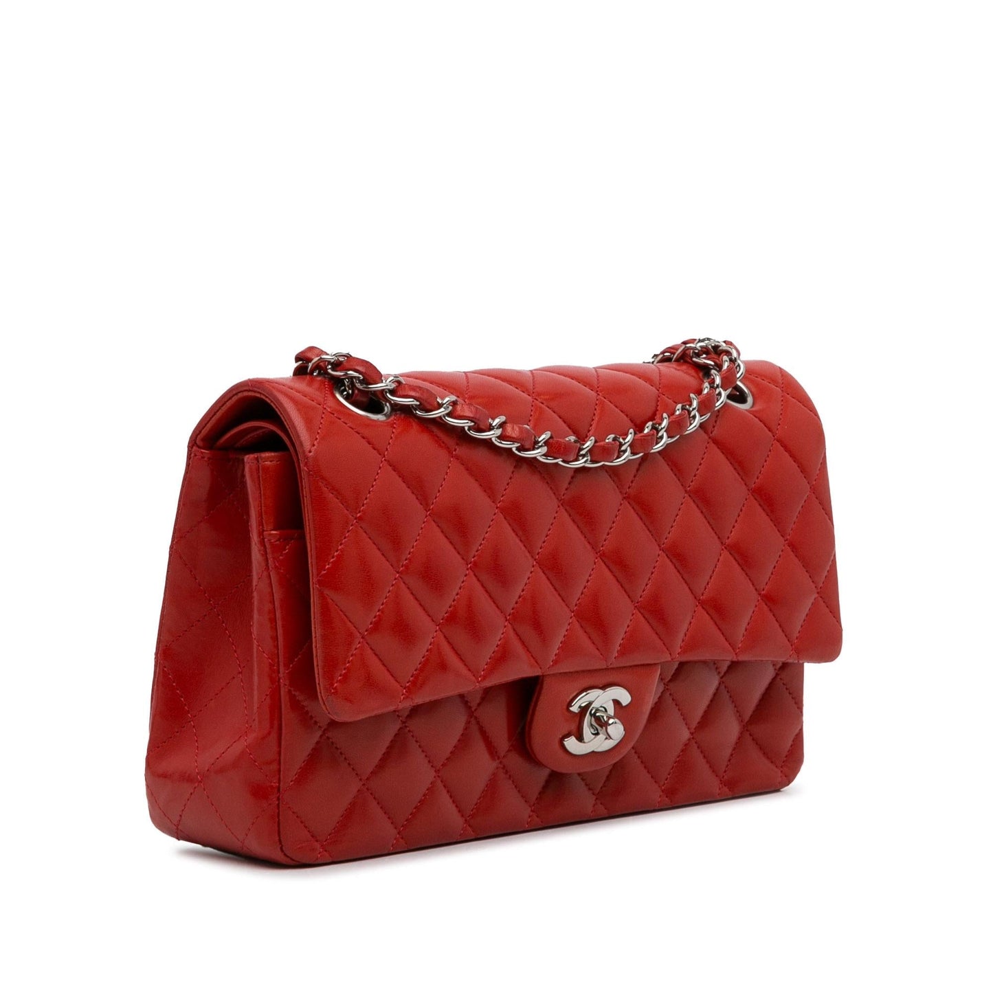 Chanel Medium Classic Lambskin Double Flap (Shg-Janftr) Bag