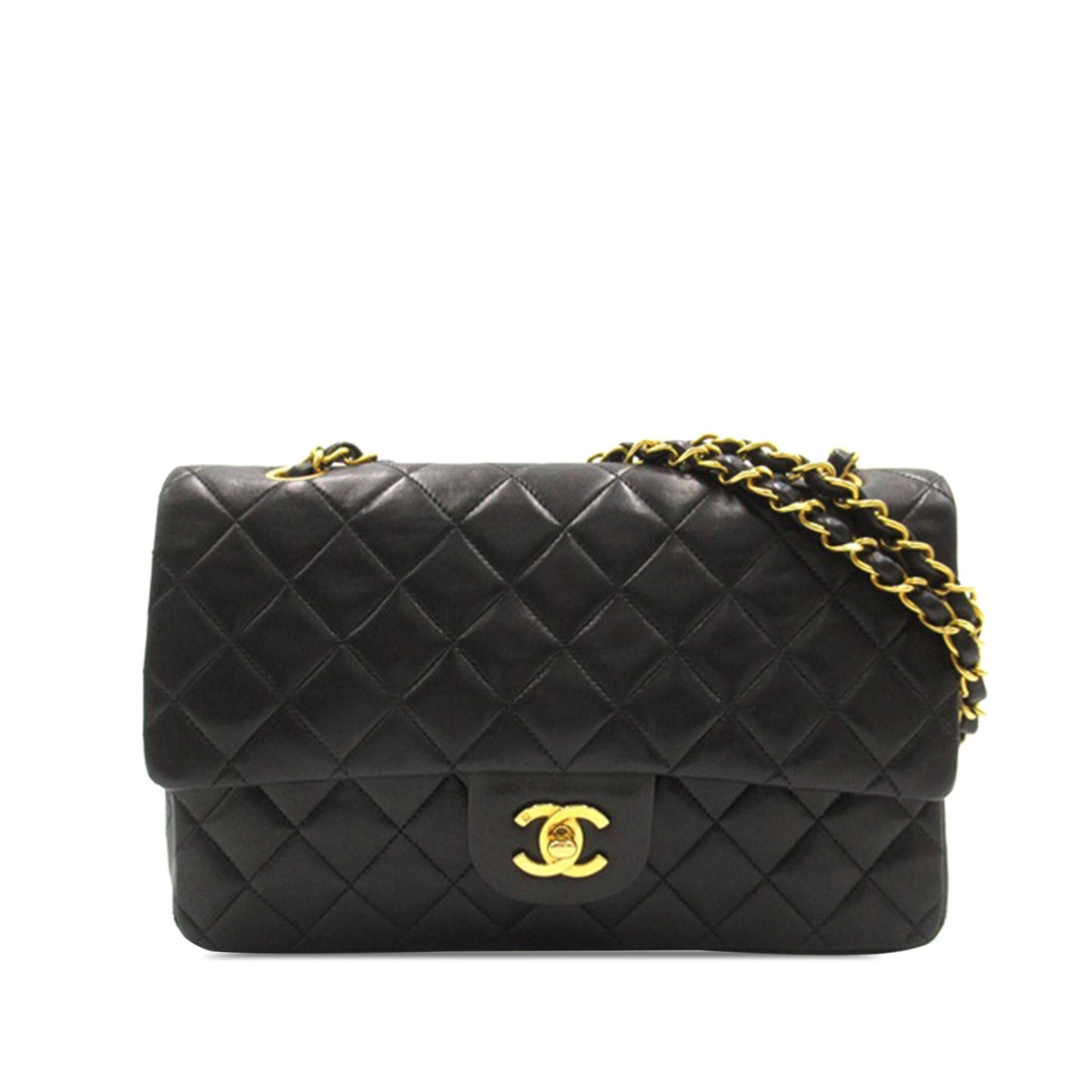 Chanel Medium Classic Lambskin Double Flap (Shg-Tjeubt) Bag