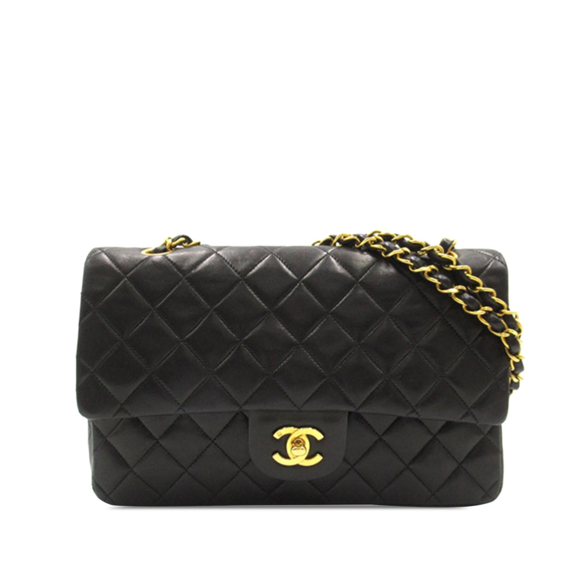 Chanel Medium Classic Lambskin Double Flap (Shg-Tjeubt) Bag