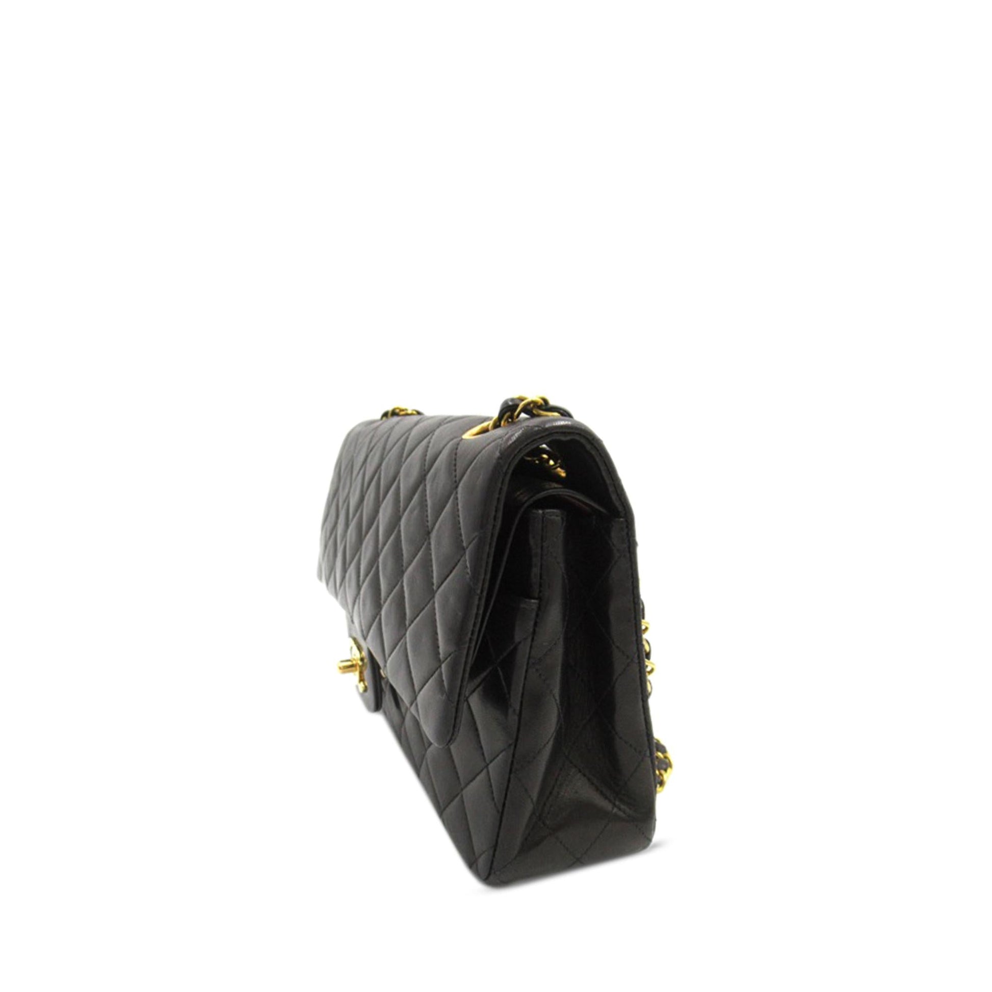 Chanel Medium Classic Lambskin Double Flap (Shg-Tjeubt) Bag