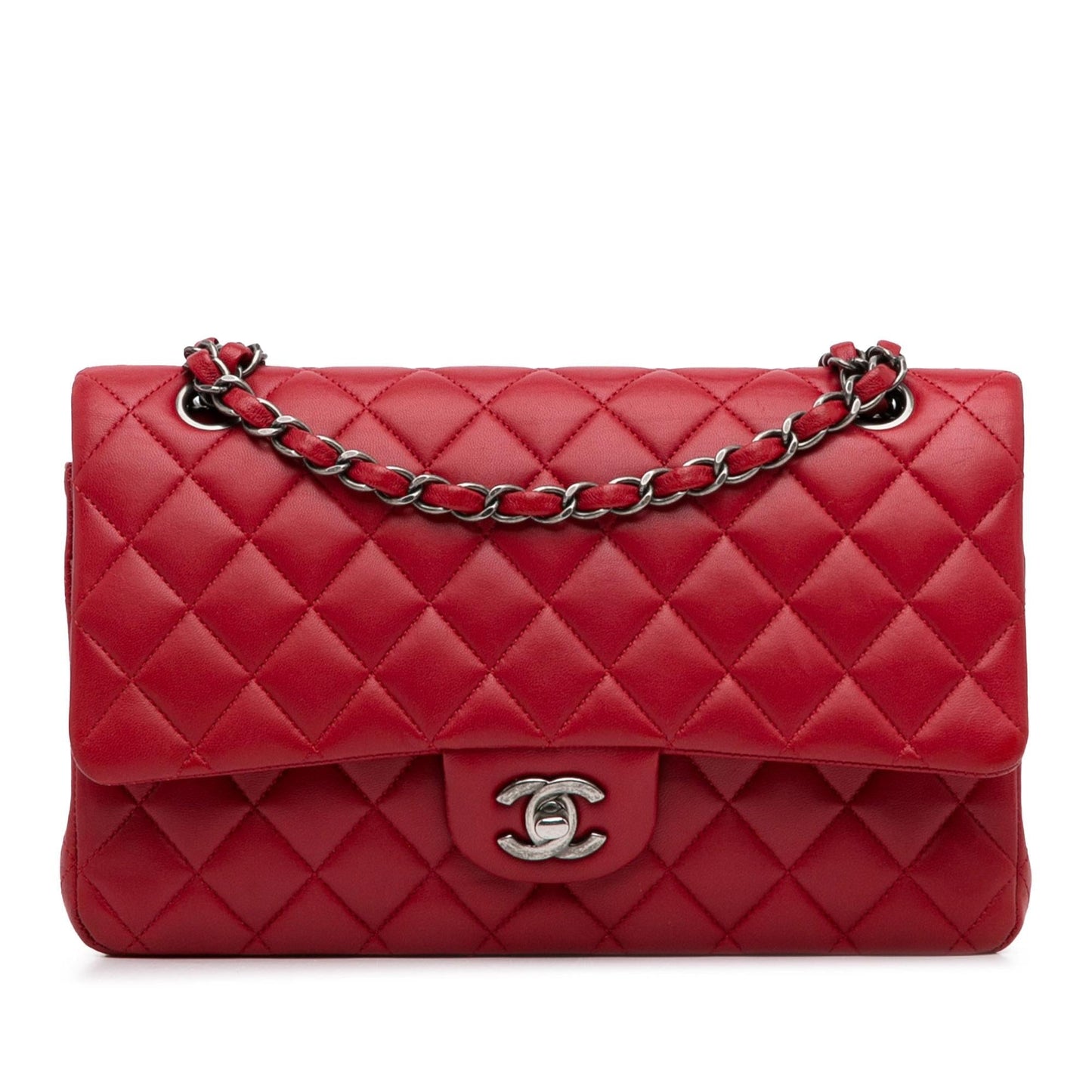 Chanel Medium Classic Lambskin Double Flap (Shg-Lyrnlz) Bag