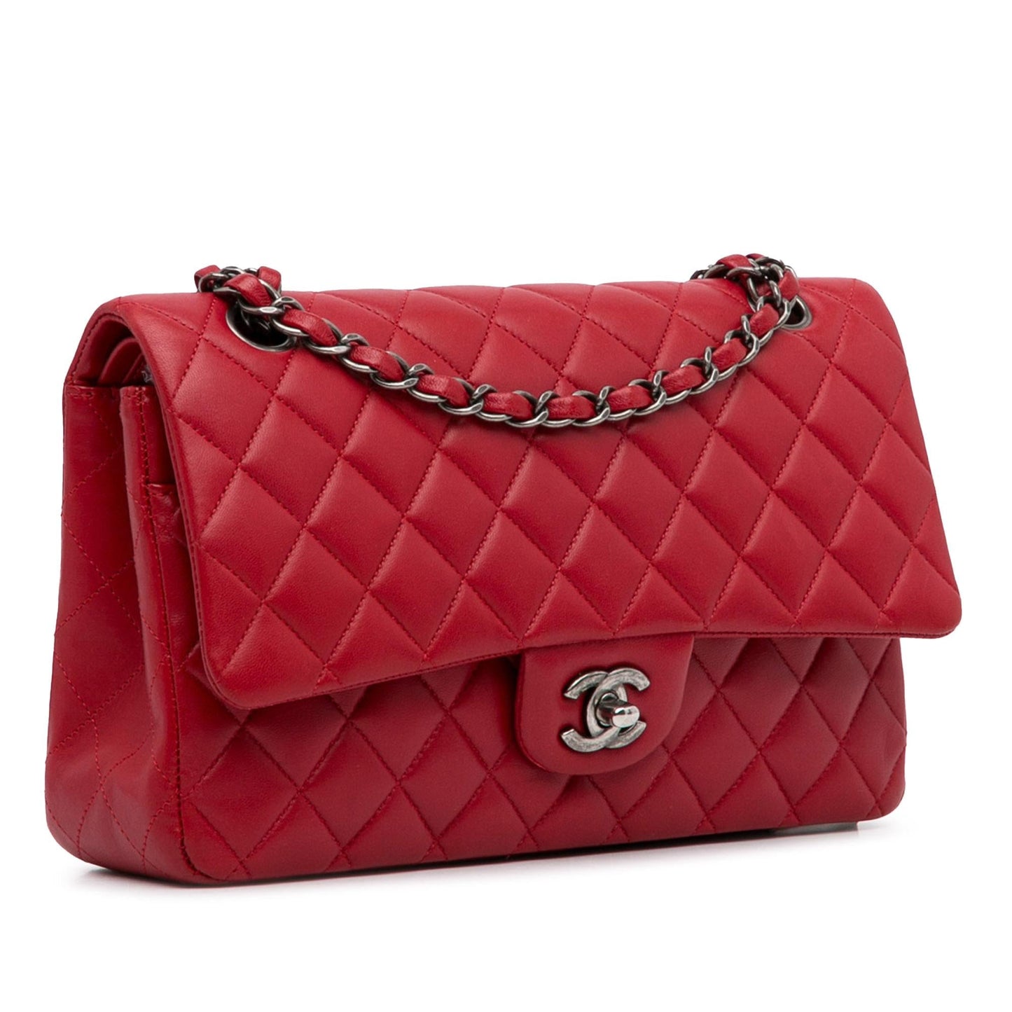 Chanel Medium Classic Lambskin Double Flap (Shg-Lyrnlz) Bag