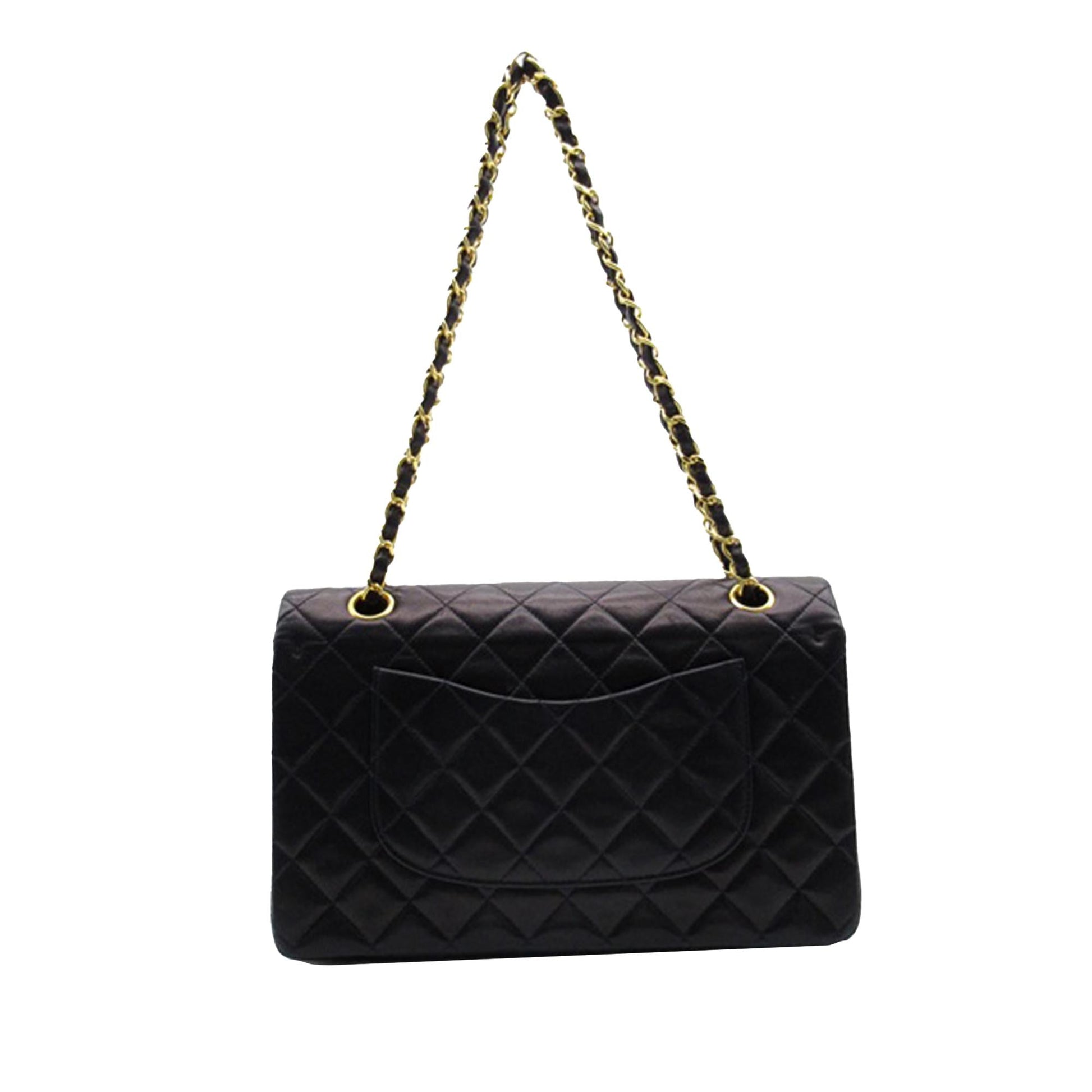 Chanel Medium Classic Lambskin Double Flap (Shg-E2Vzzf) Bag