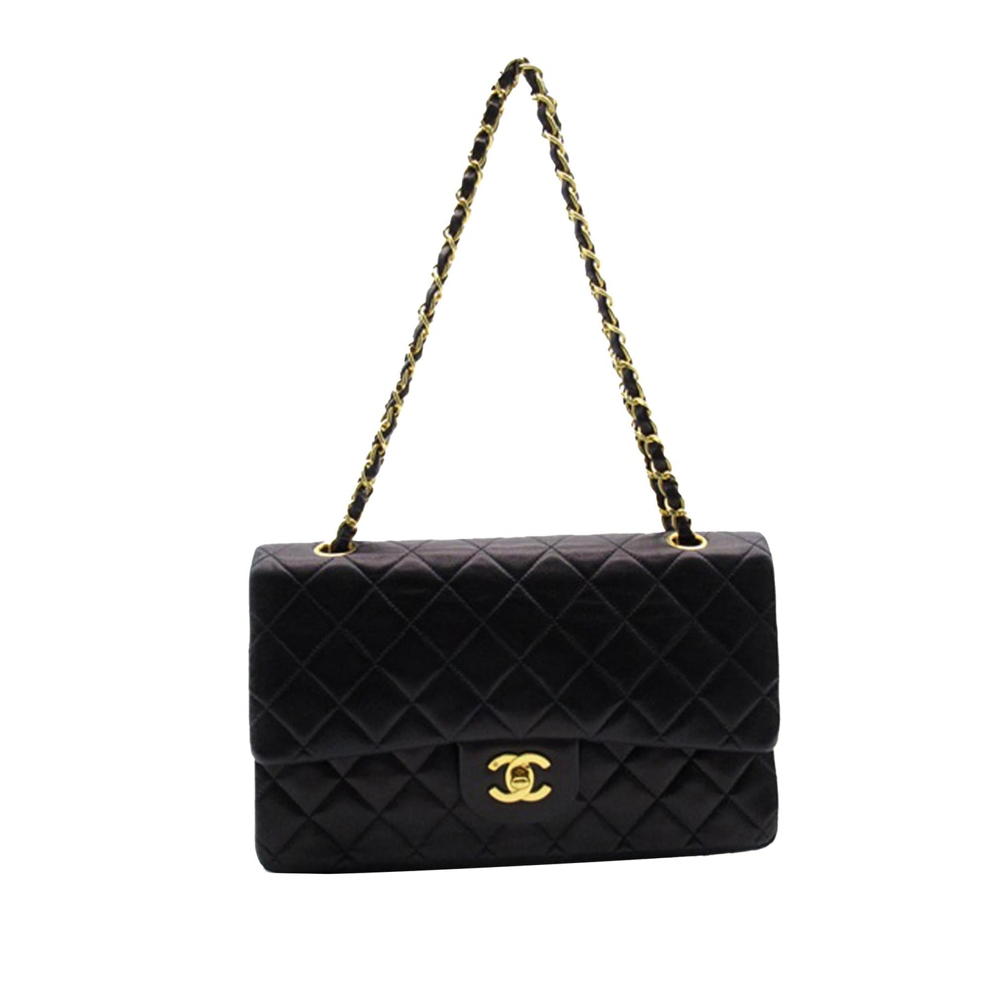 Chanel Medium Classic Lambskin Double Flap (Shg-E2Vzzf) Bag