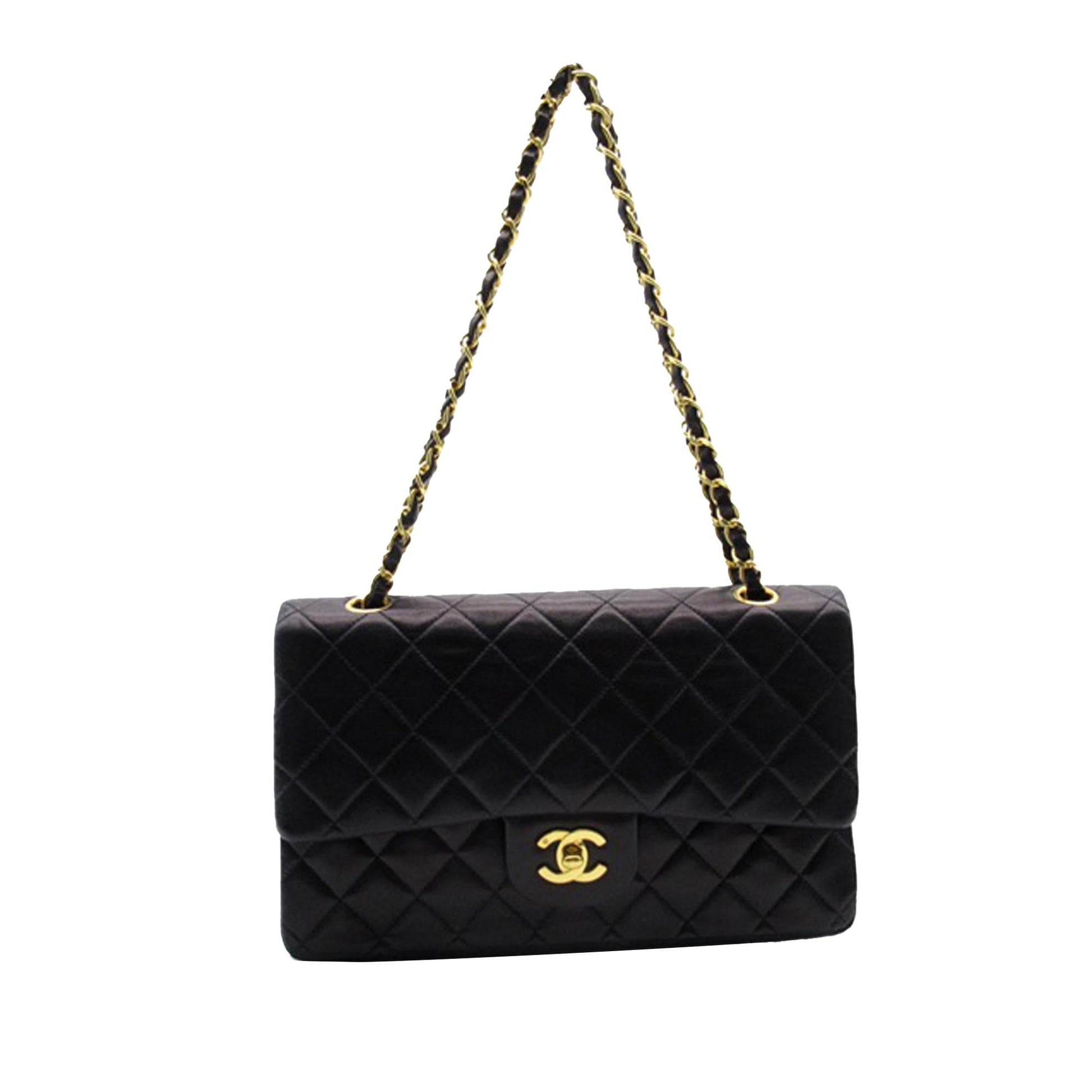Chanel Medium Classic Lambskin Double Flap (Shg-E2Vzzf) Bag