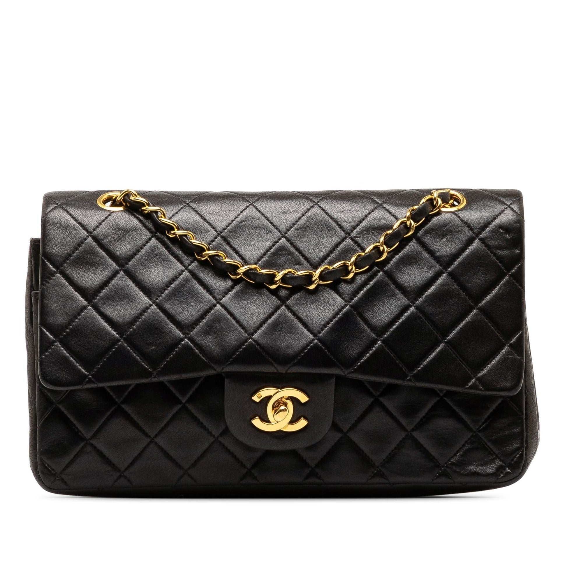 Chanel Medium Classic Lambskin Double Flap (Shg-9Q5Whq) Bag