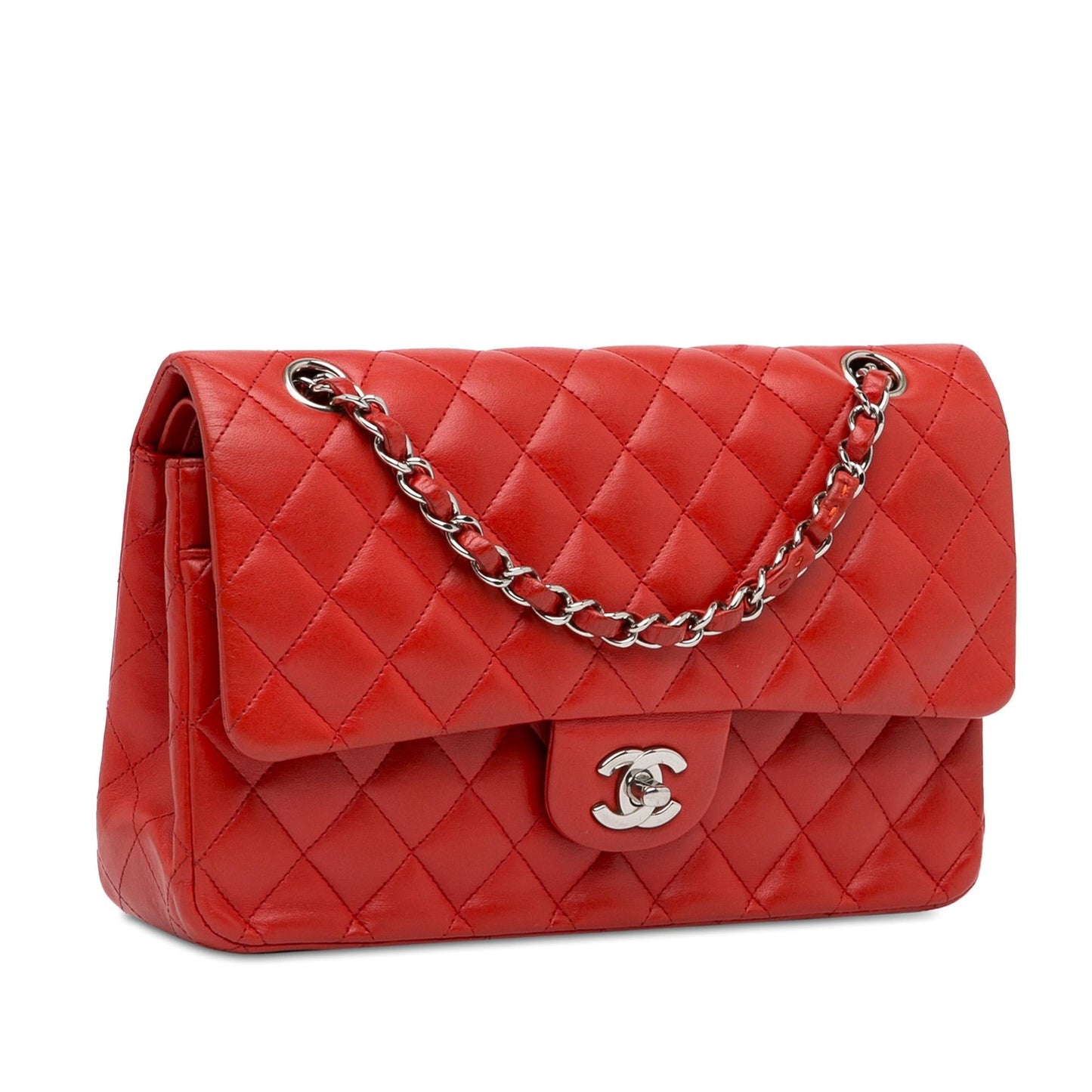 Chanel Medium Classic Lambskin Double Flap (Shg-6E5Ldw) Bag