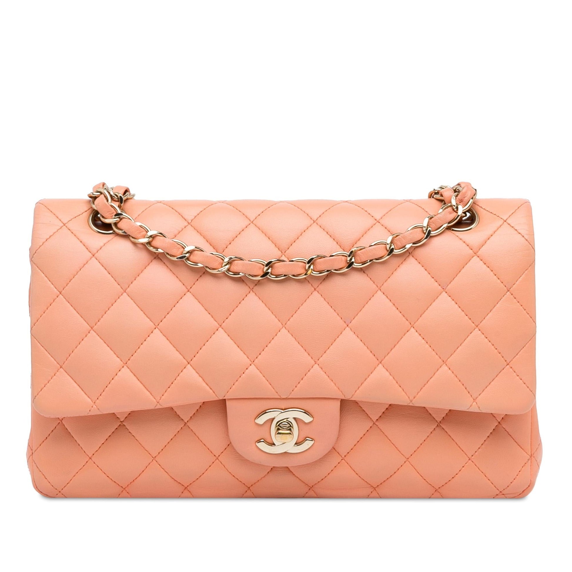 Chanel Classic Lambskin Double Flap Handbag