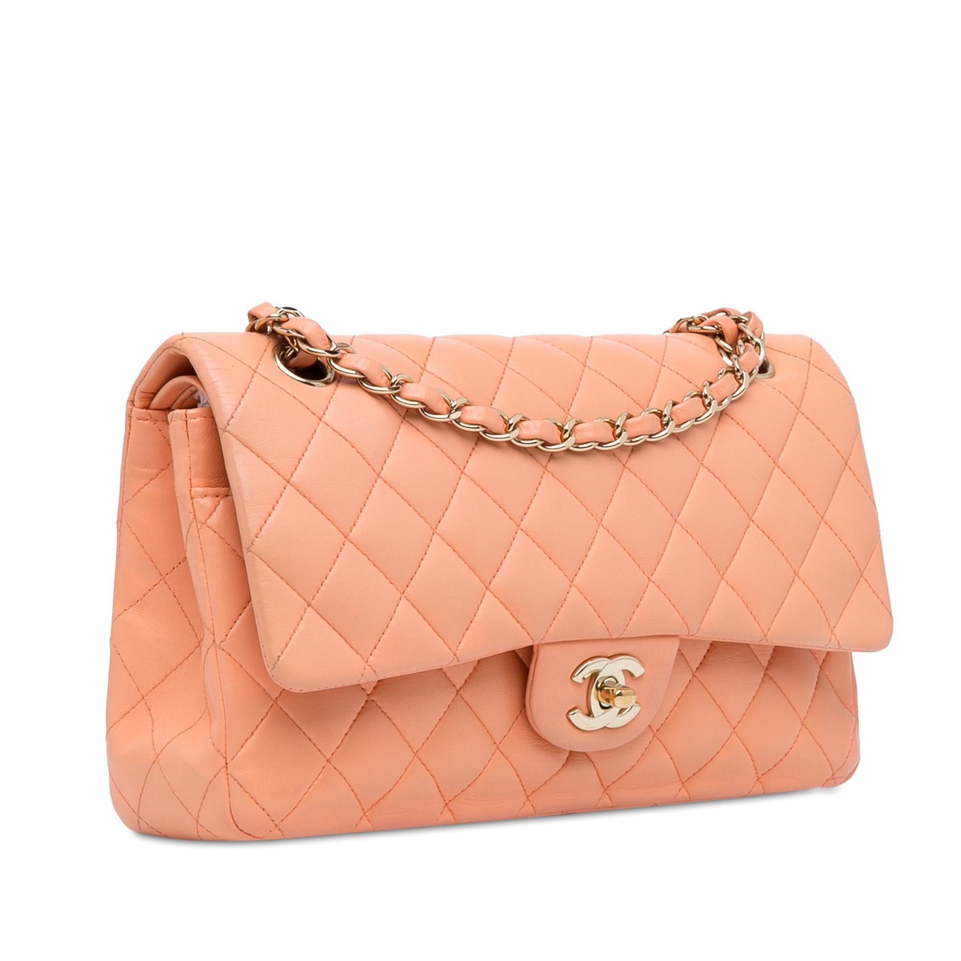 Chanel Classic Lambskin Double Flap Handbag