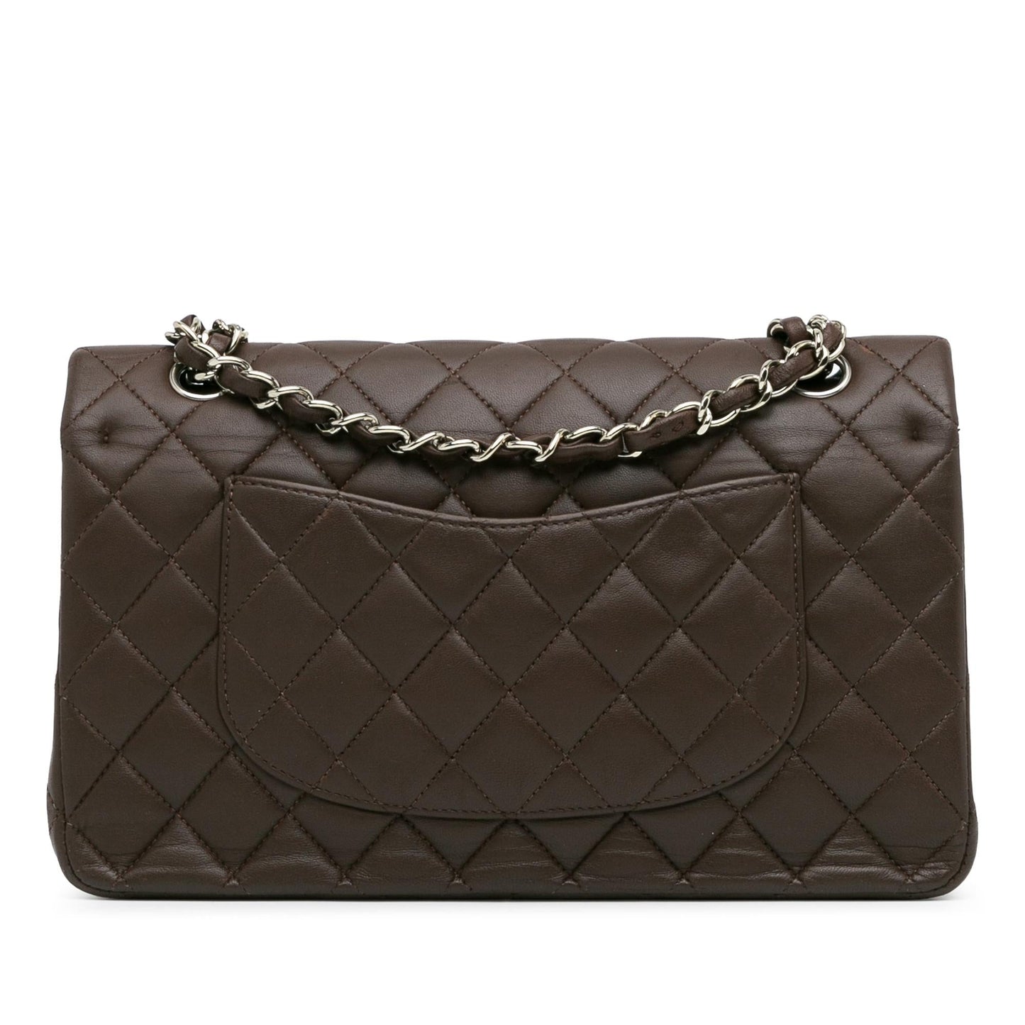 Chanel Medium Classic Lambskin Double Flap (SHG-7QwY4H)