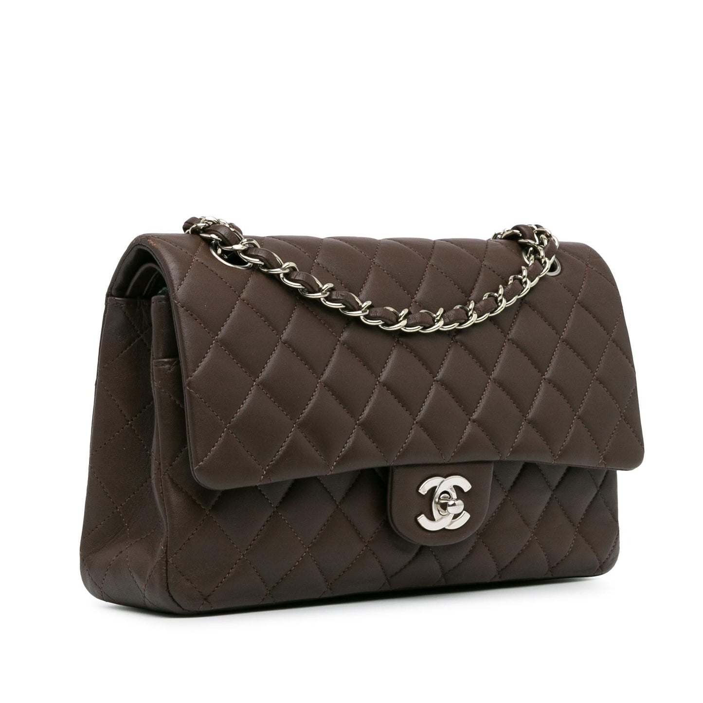 Chanel Medium Classic Lambskin Double Flap (Shg-7Qwy4H) Bag