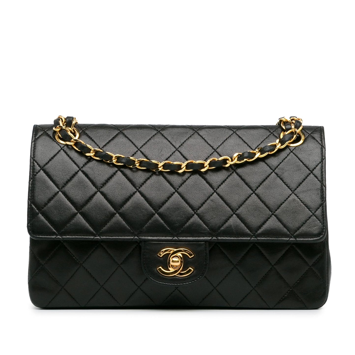 Chanel Medium Classic Lambskin Double Flap (Shg-Cwmnto) Bag
