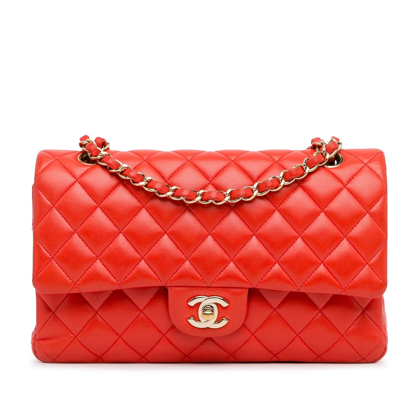 Chanel Classic Lambskin Double Flap SHG-UVtye4 Handbag