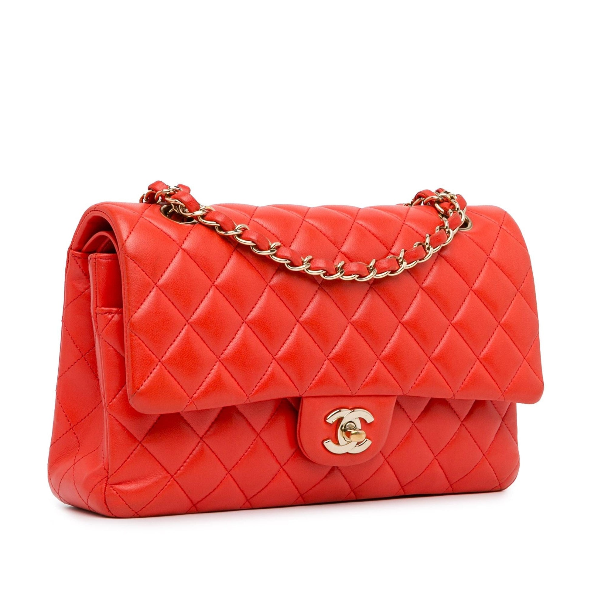 Chanel Classic Lambskin Double Flap SHG-UVtye4 Handbag