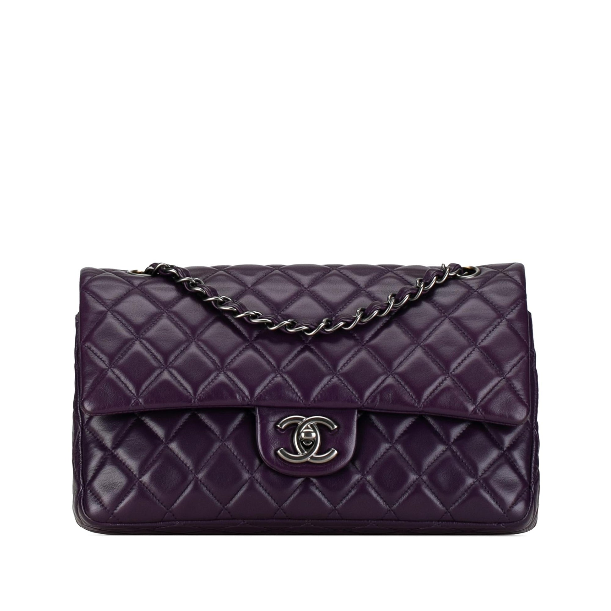 Chanel Medium Classic Lambskin Double Flap (Shg-Hbz089) Bag