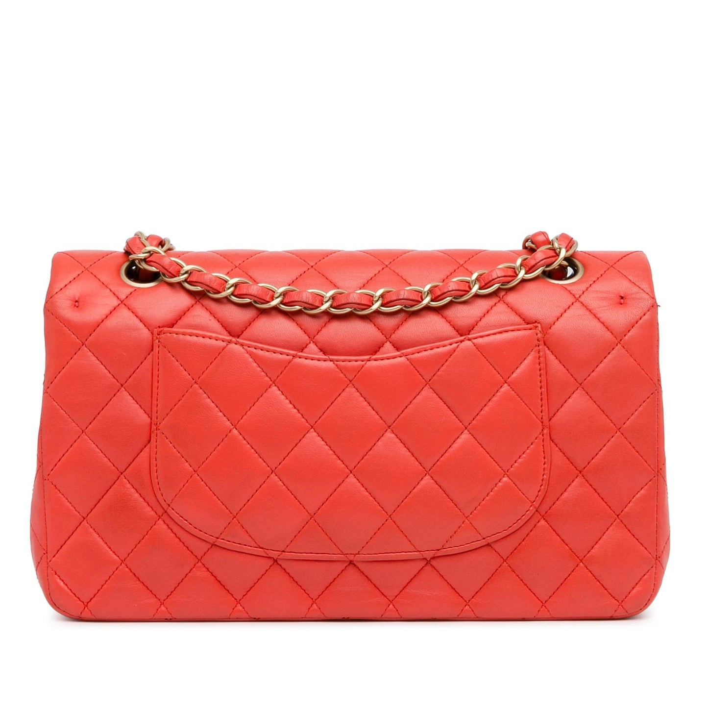Chanel Medium Classic Lambskin Double Flap (Shg-H1Kink) Bag