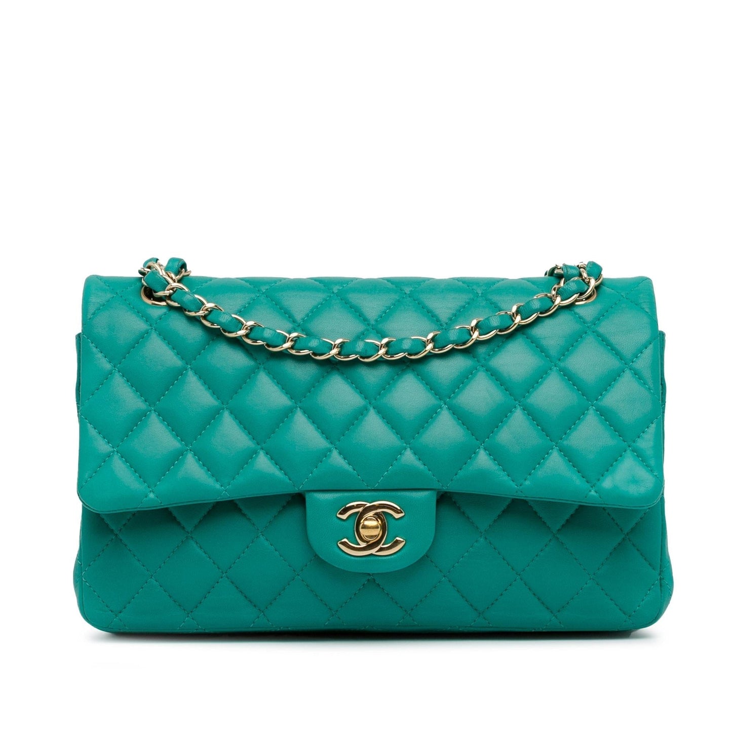Chanel Medium Classic Lambskin Double Flap (Shg-7Ji2Lw) Bag