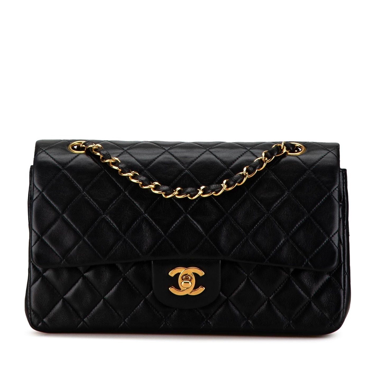 Chanel Medium Classic Lambskin Double Flap (SHG-GpukLW)