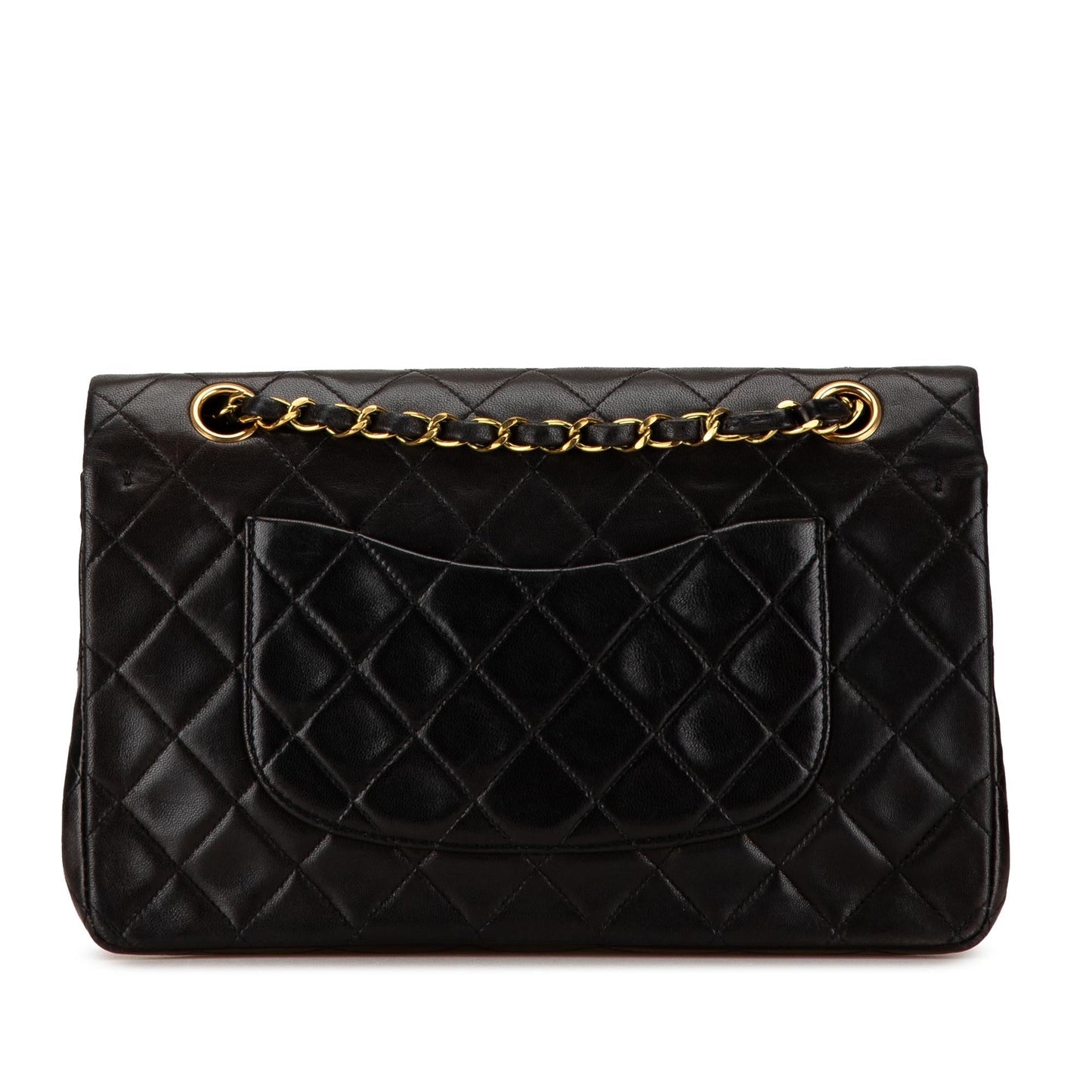 Chanel Medium Classic Lambskin Double Flap (SHG-2BQWuZ)
