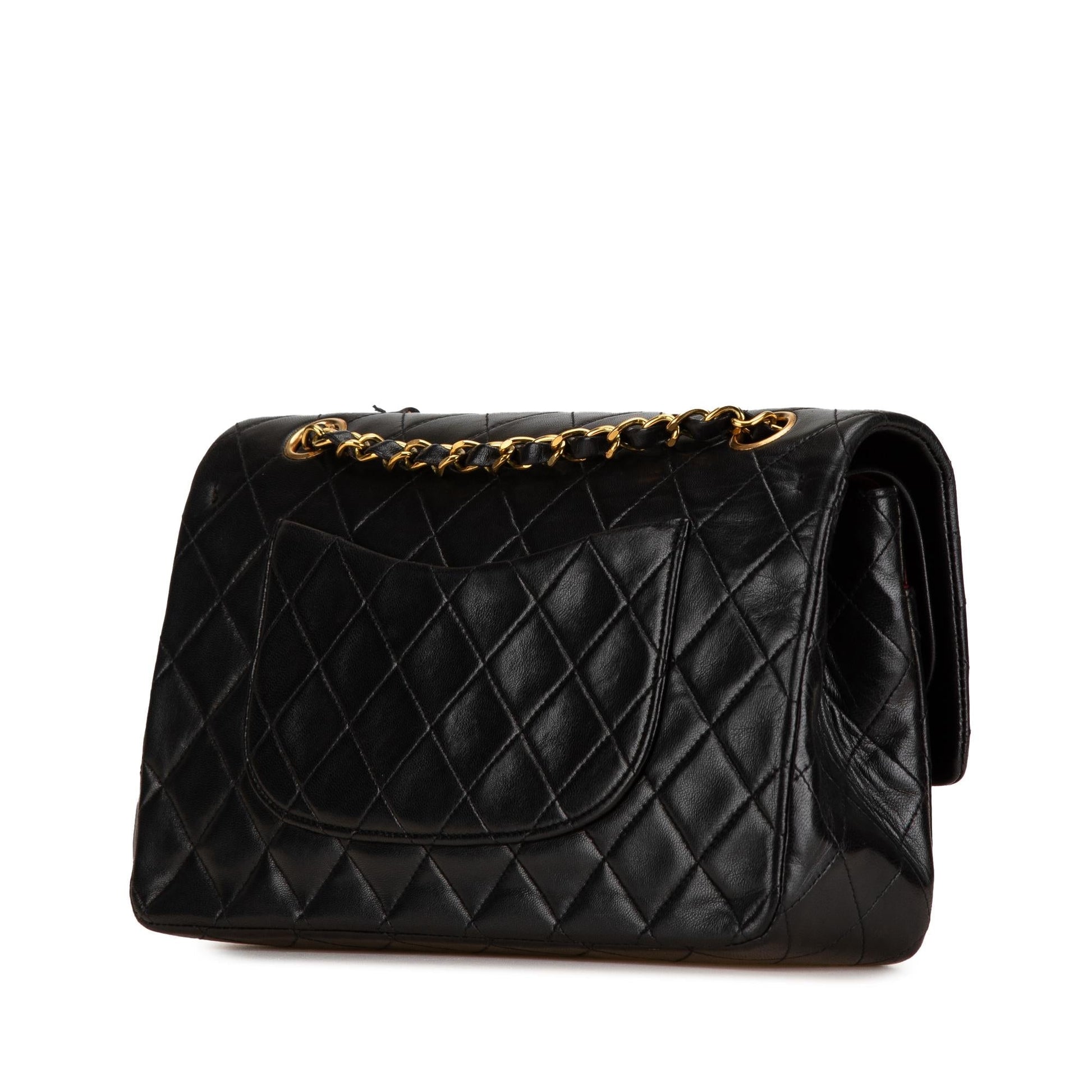 Chanel Classic Lambskin Double Flap SHG-EItNre Handbag