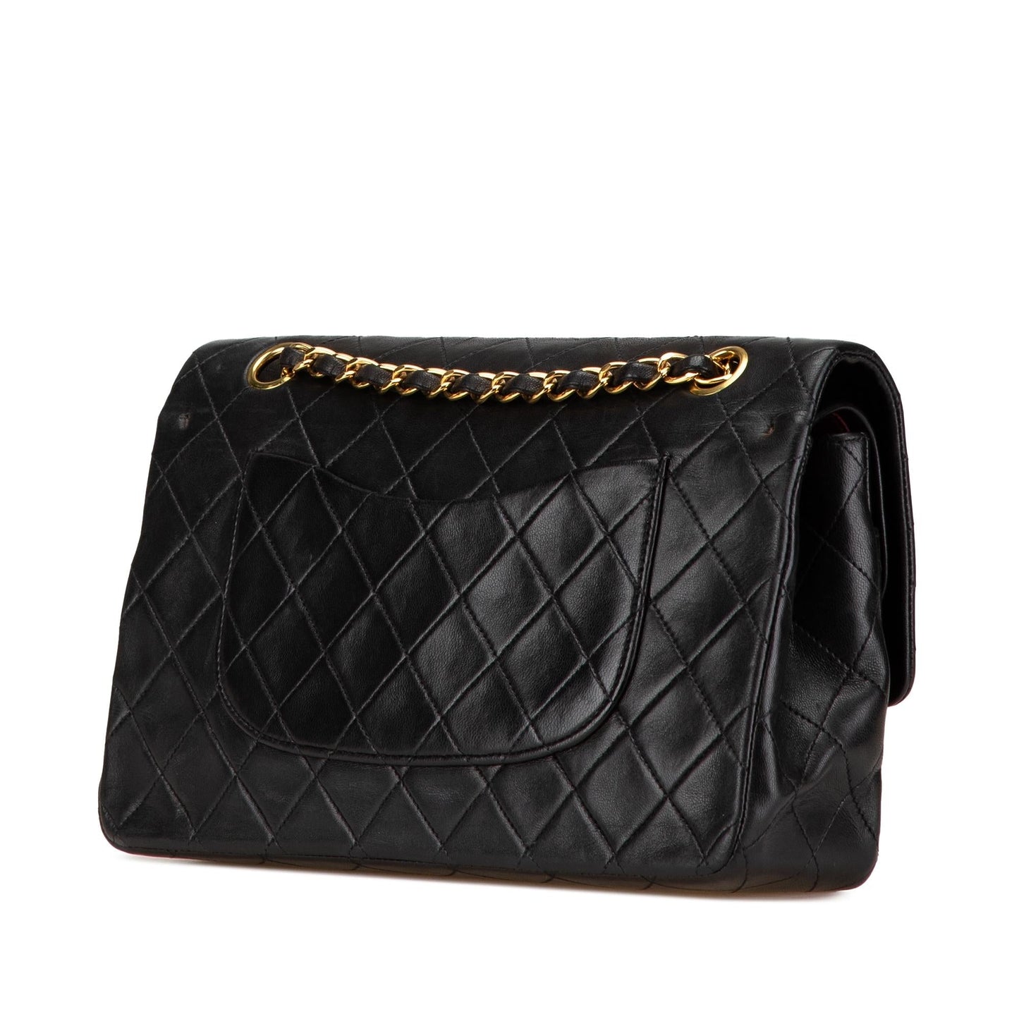 Chanel Classic Lambskin Double Flap Handbag Shg Fx4Uk8