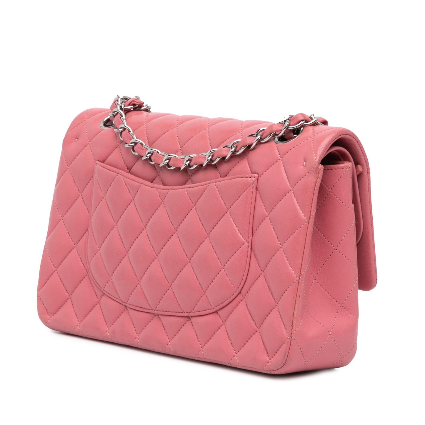 Chanel Classic Lambskin Double Flap Handbag Shg Lwjydo