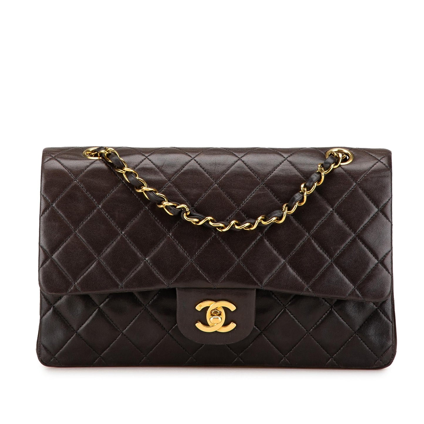 Chanel Classic Lambskin Double Flap Handbag Flap 2