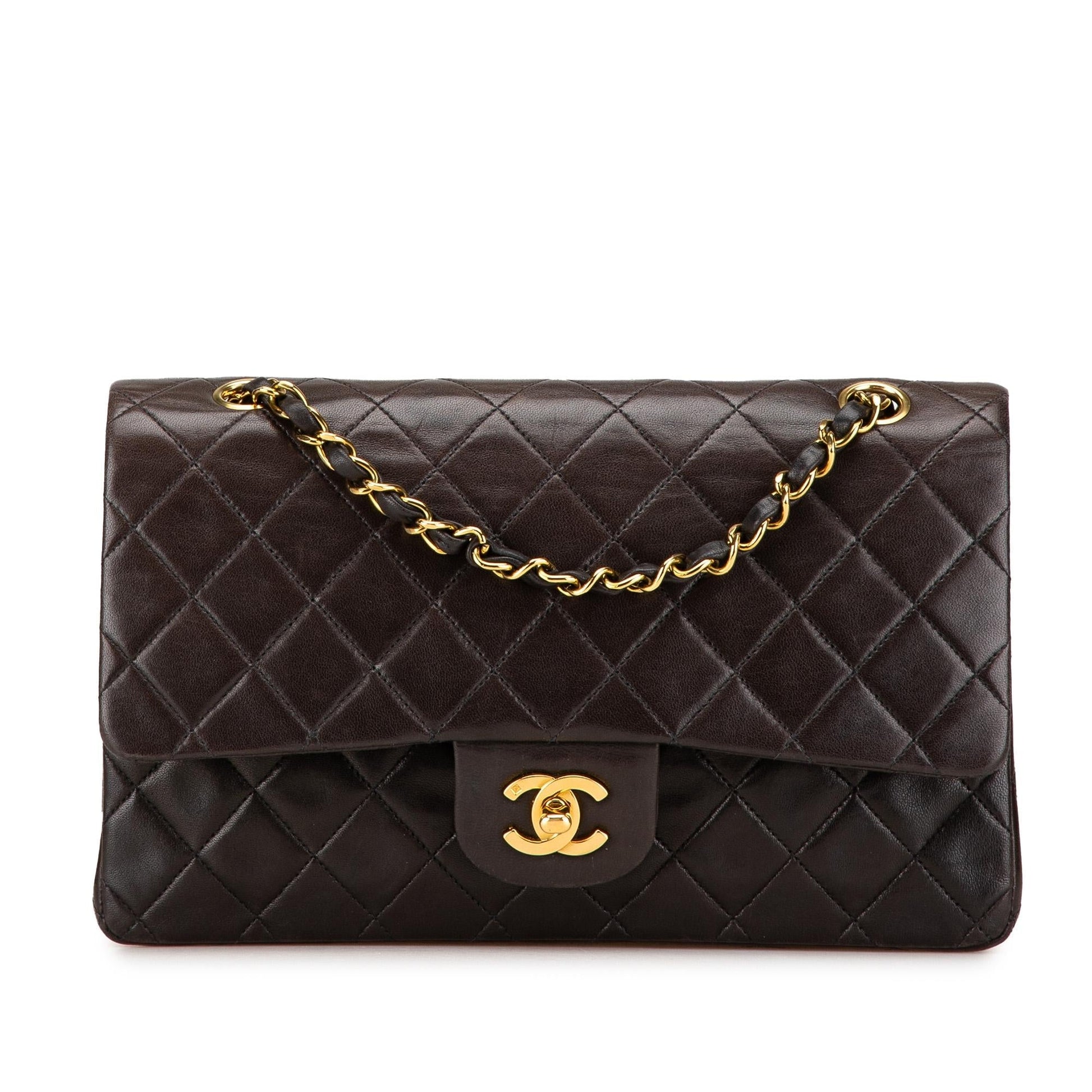 Chanel Classic Lambskin Double Flap Handbag Flap 2