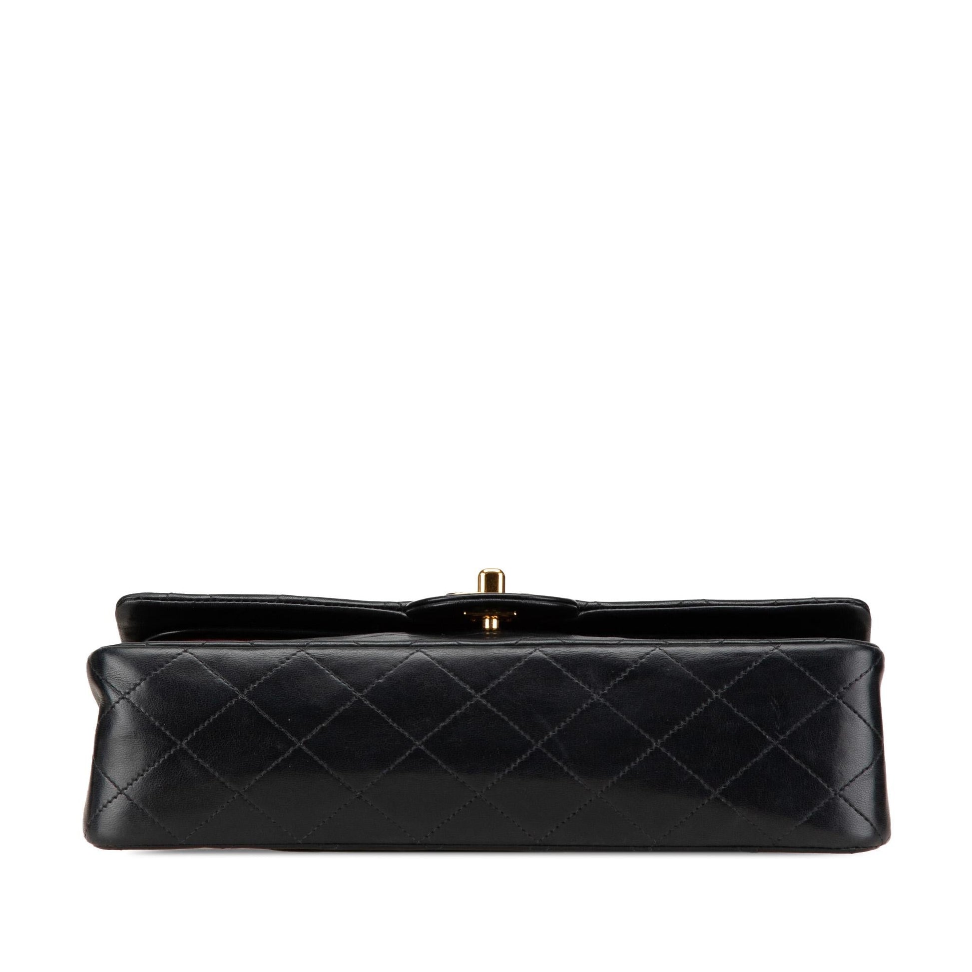 Chanel Classic Lambskin Double Flap Handbag Flap 3