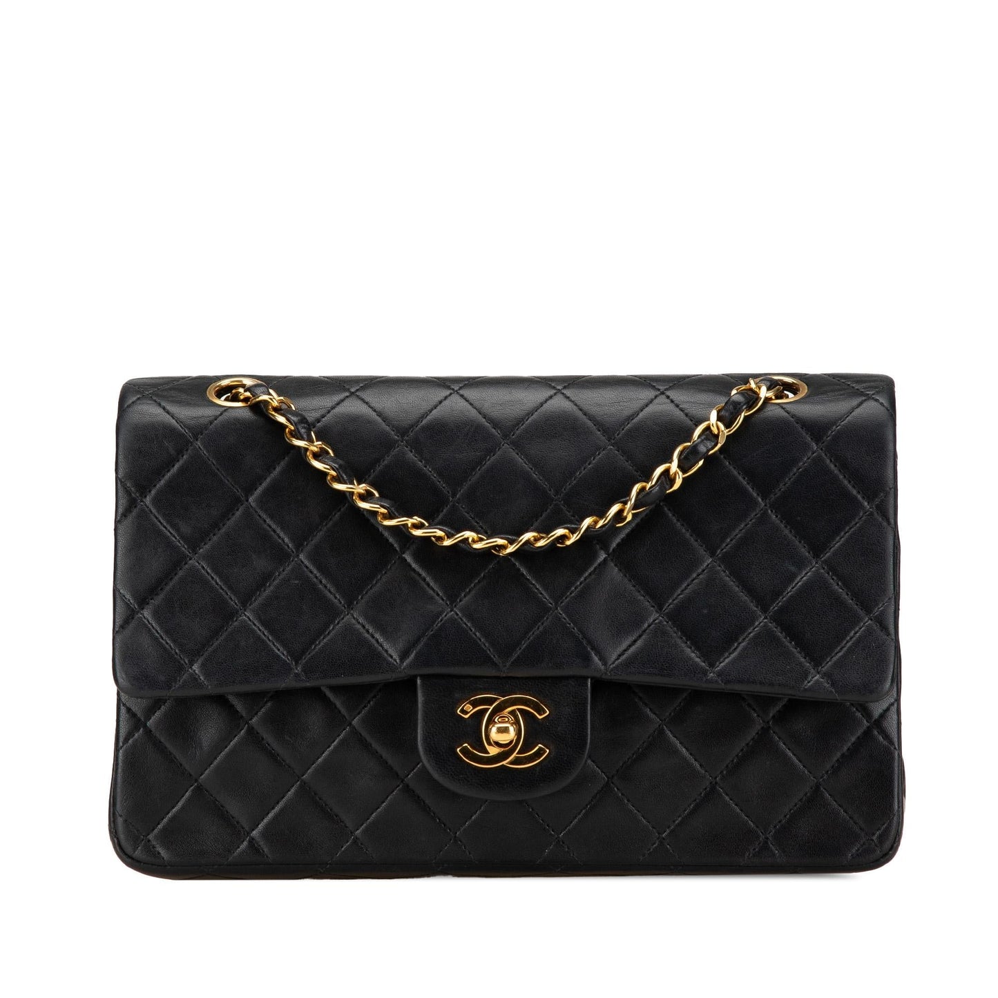 Chanel Classic Lambskin Double Flap Handbag Flap 3