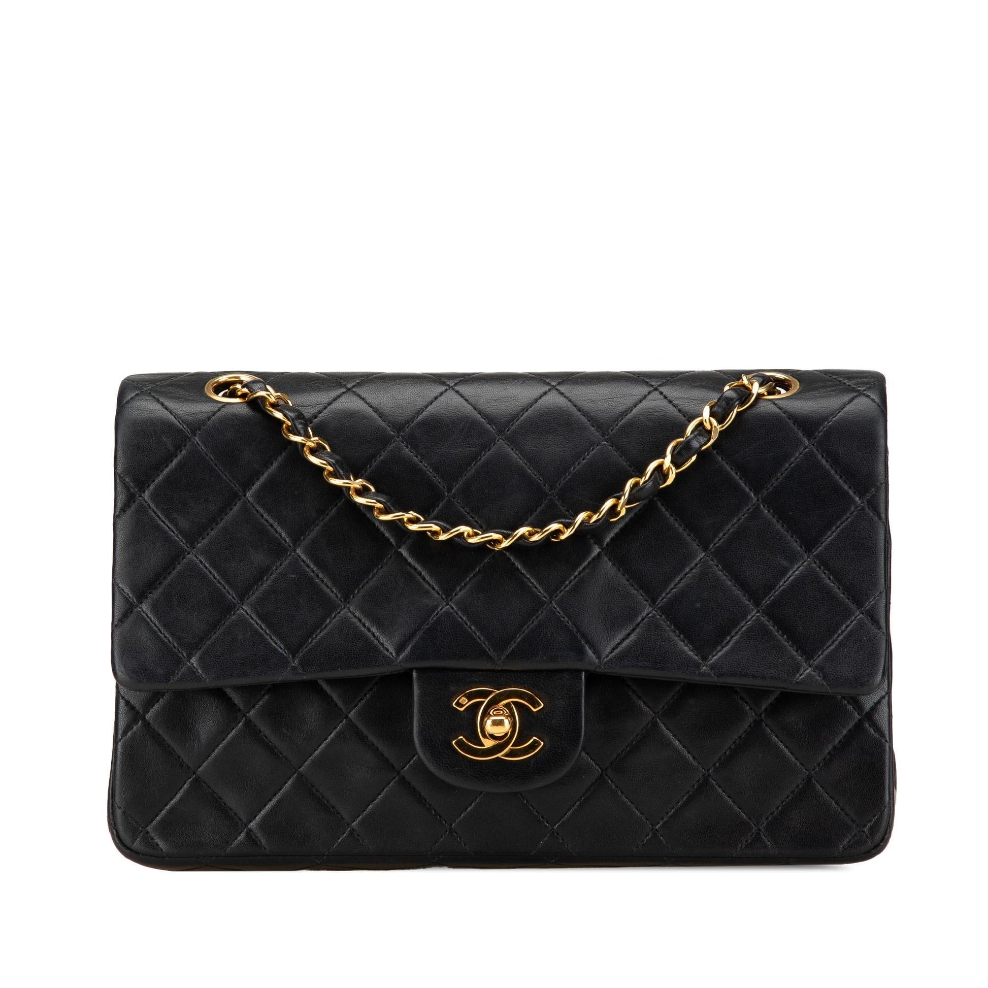 Chanel Classic Lambskin Double Flap Handbag Flap 3