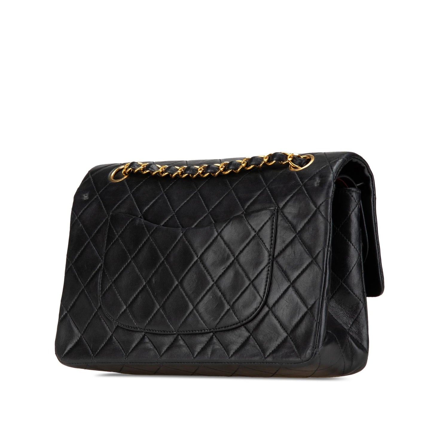 Chanel Classic Lambskin Double Flap Handbag Flap 3
