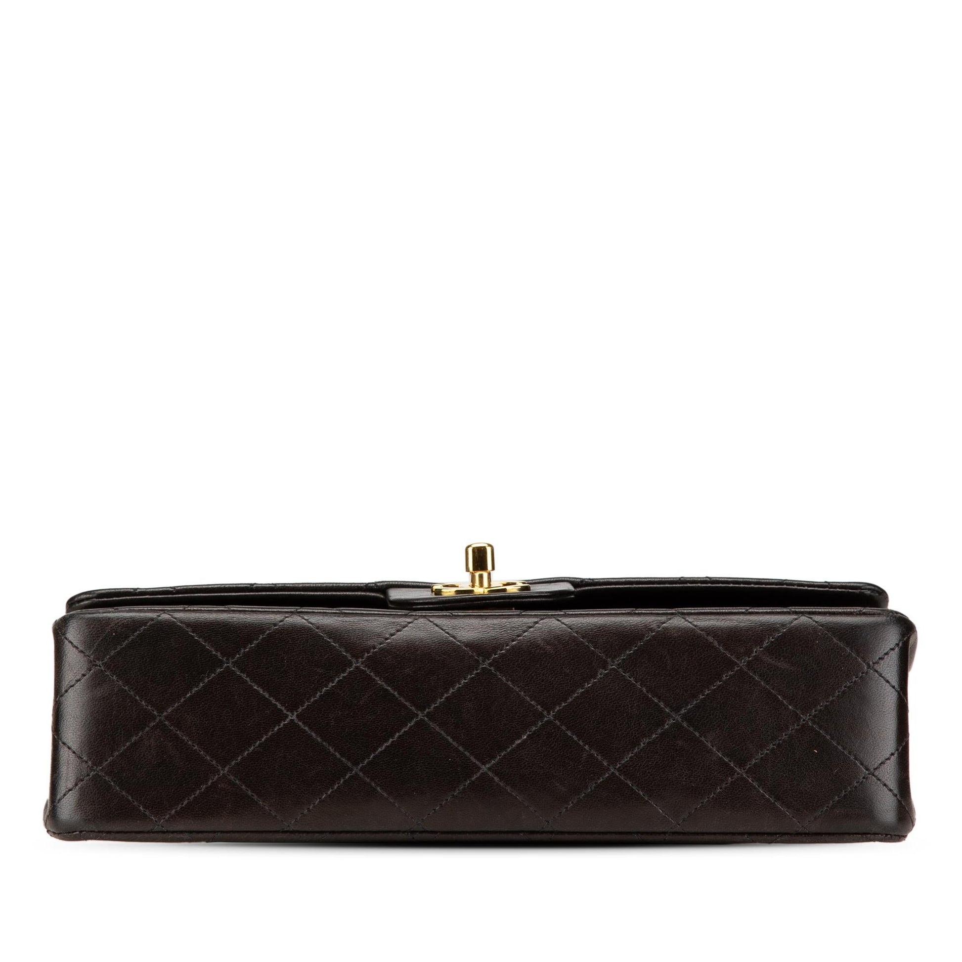 Chanel Classic Lambskin Double Flap Handbag Flap 4