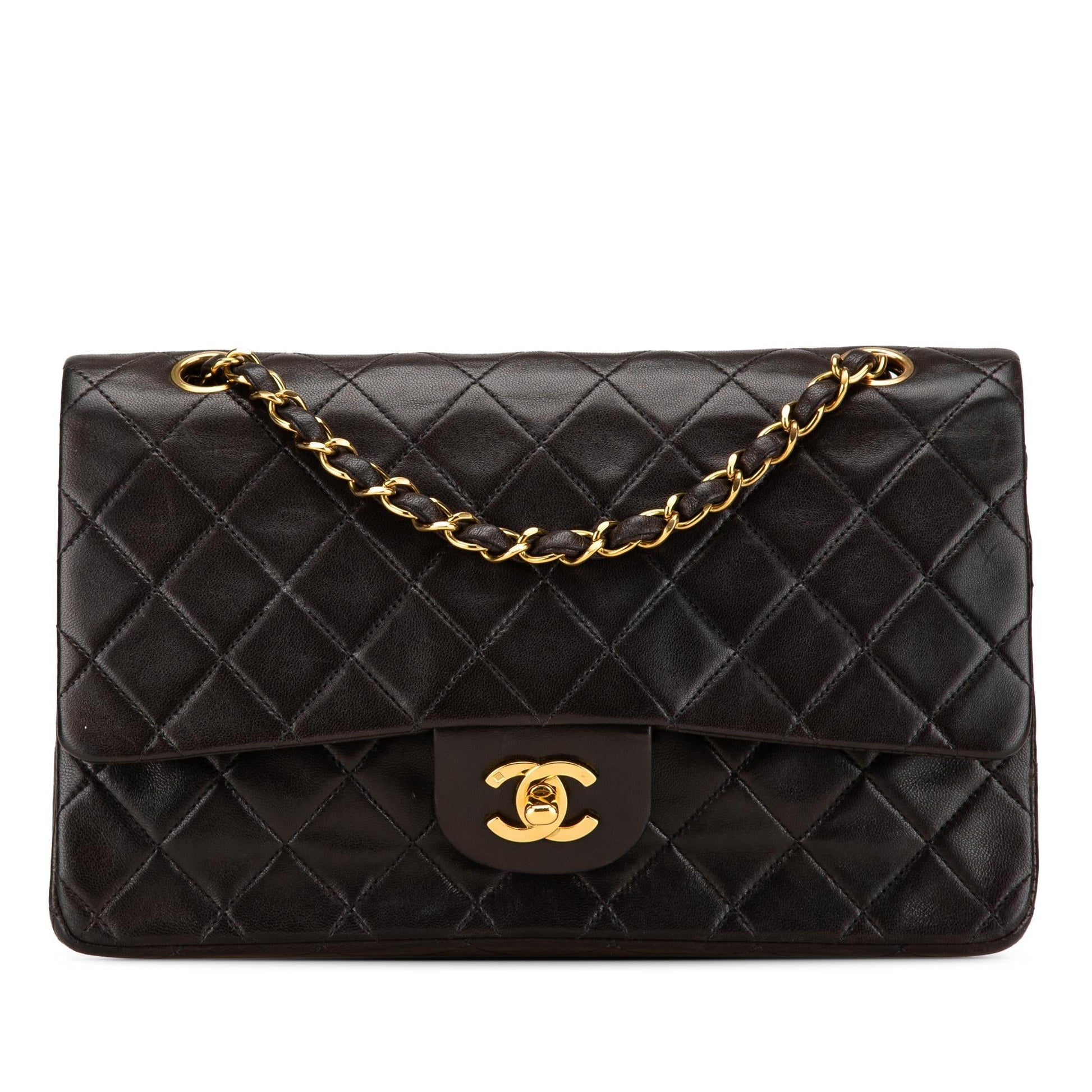 Chanel Classic Lambskin Double Flap Handbag Flap 4