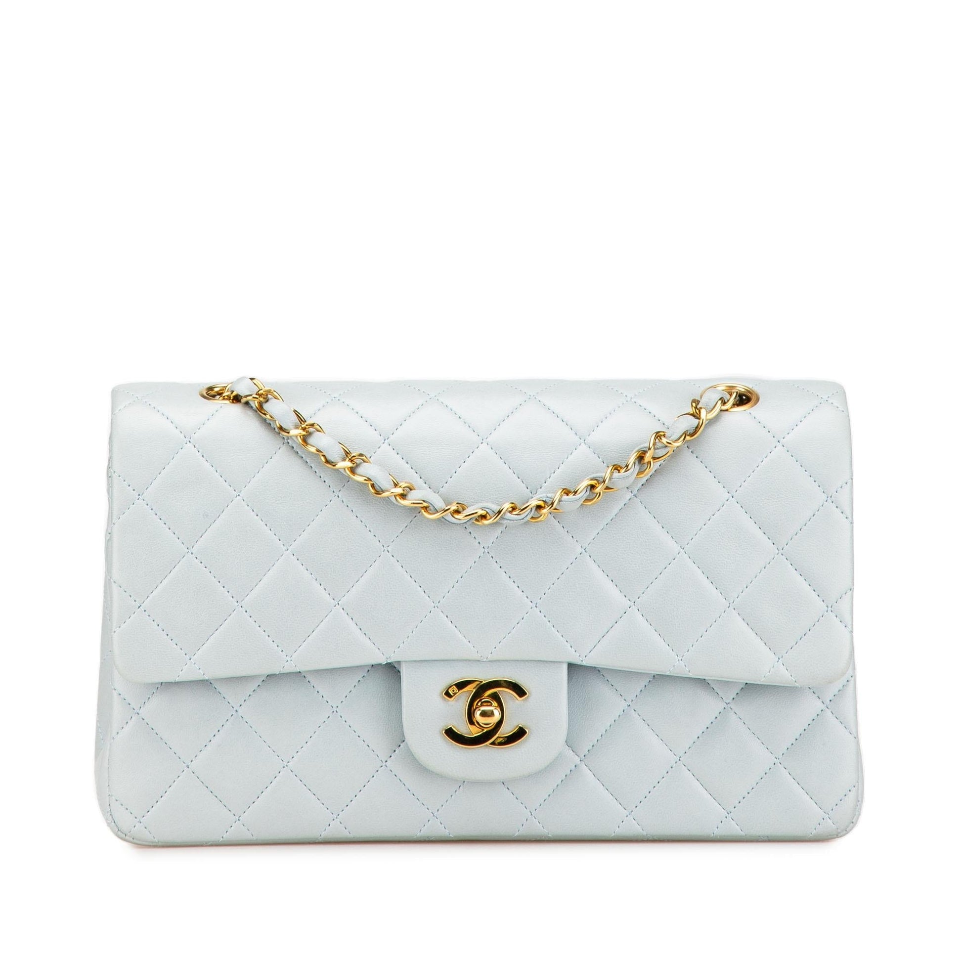 Chanel Classic Lambskin Double Flap Handbag Flap 5