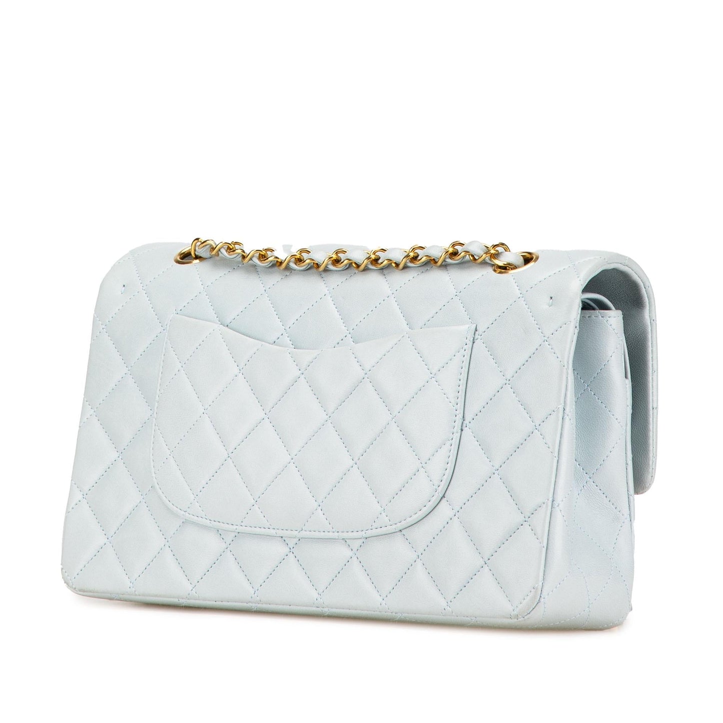 Chanel Classic Lambskin Double Flap Handbag Flap 5